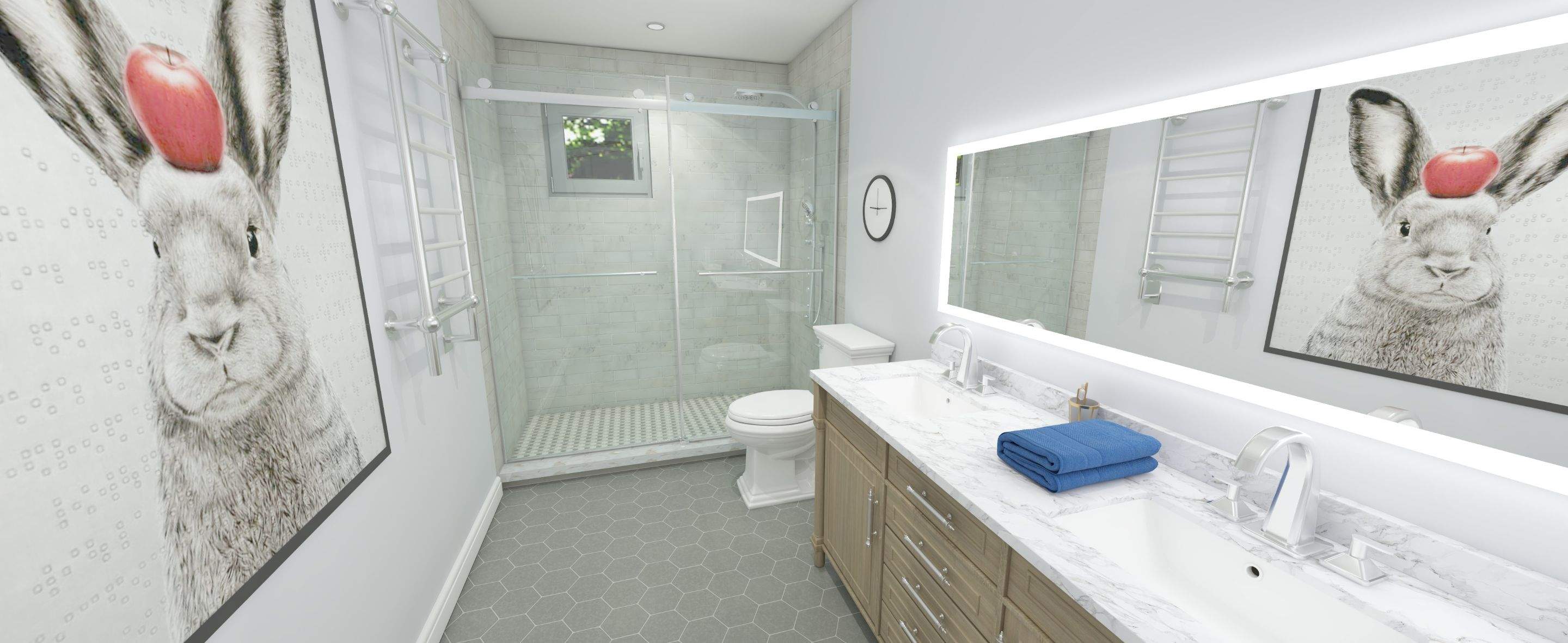 Major Remodel using Tile by Home Concepts Construction