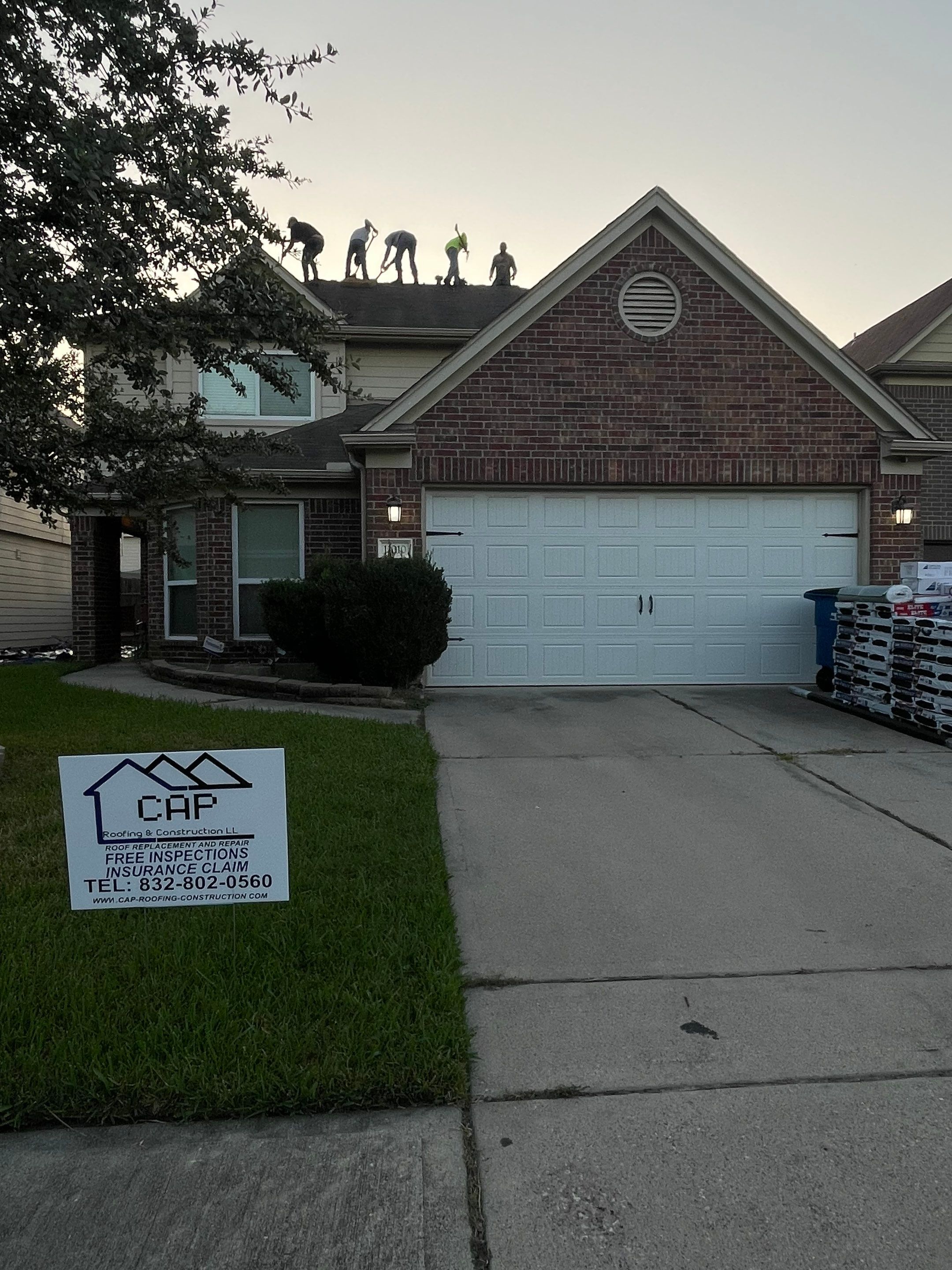 Residential Roofing Installation using Tamko Heritage® Series Rustic Black by CAP Roofing and Construction LLC