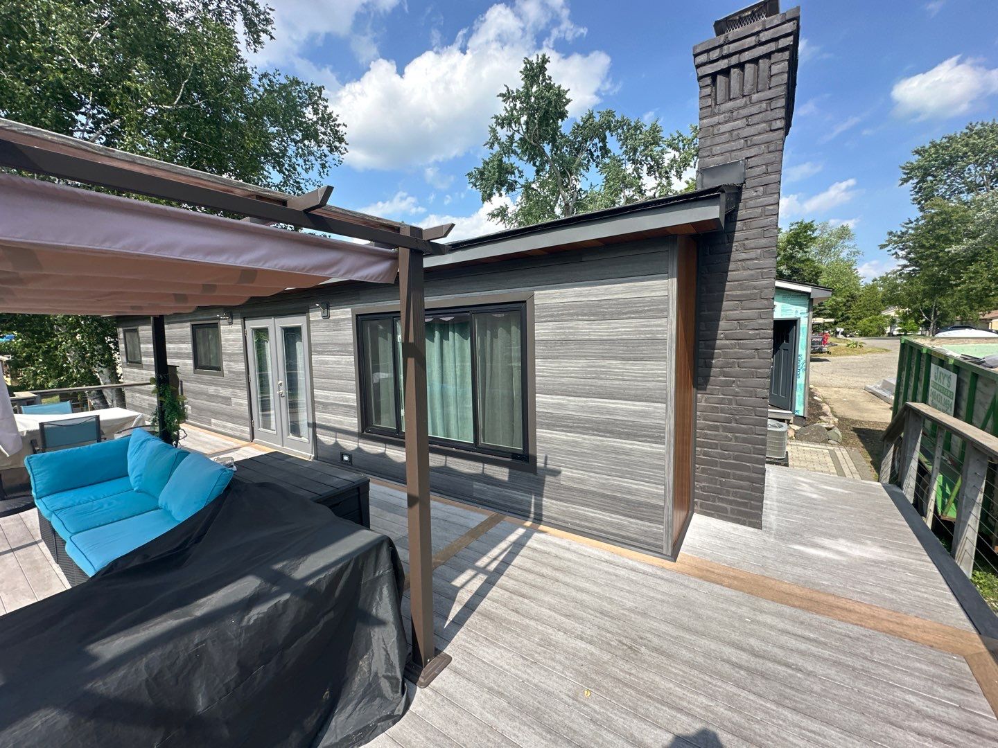 Siding Replacement using Alside Gray Oak by 180 Contractors