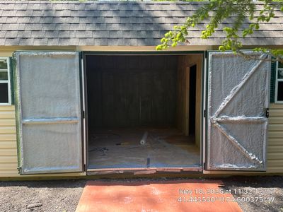 Shed Insulation using Closed Cell Spray Foam