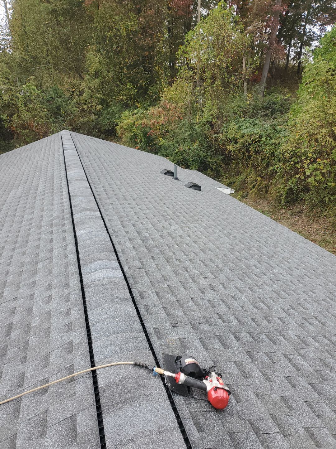 Residential Roofing Installation using GAF Timberline HDZ Pewter Gray by Rainstoppers Roofing