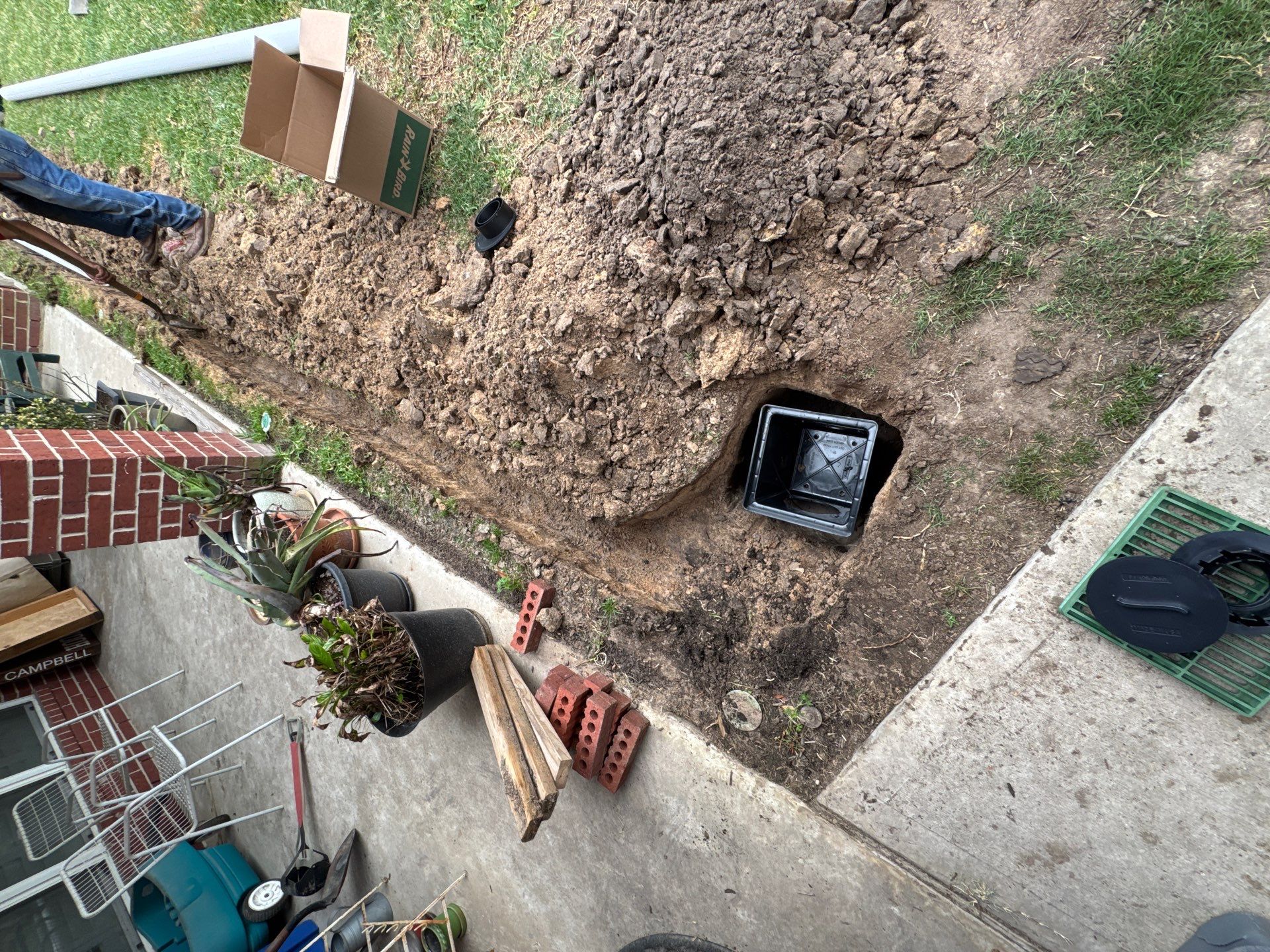 🌟 Steven’s Garage & Backyard Drainage Makeover by Texas Urban Elements
