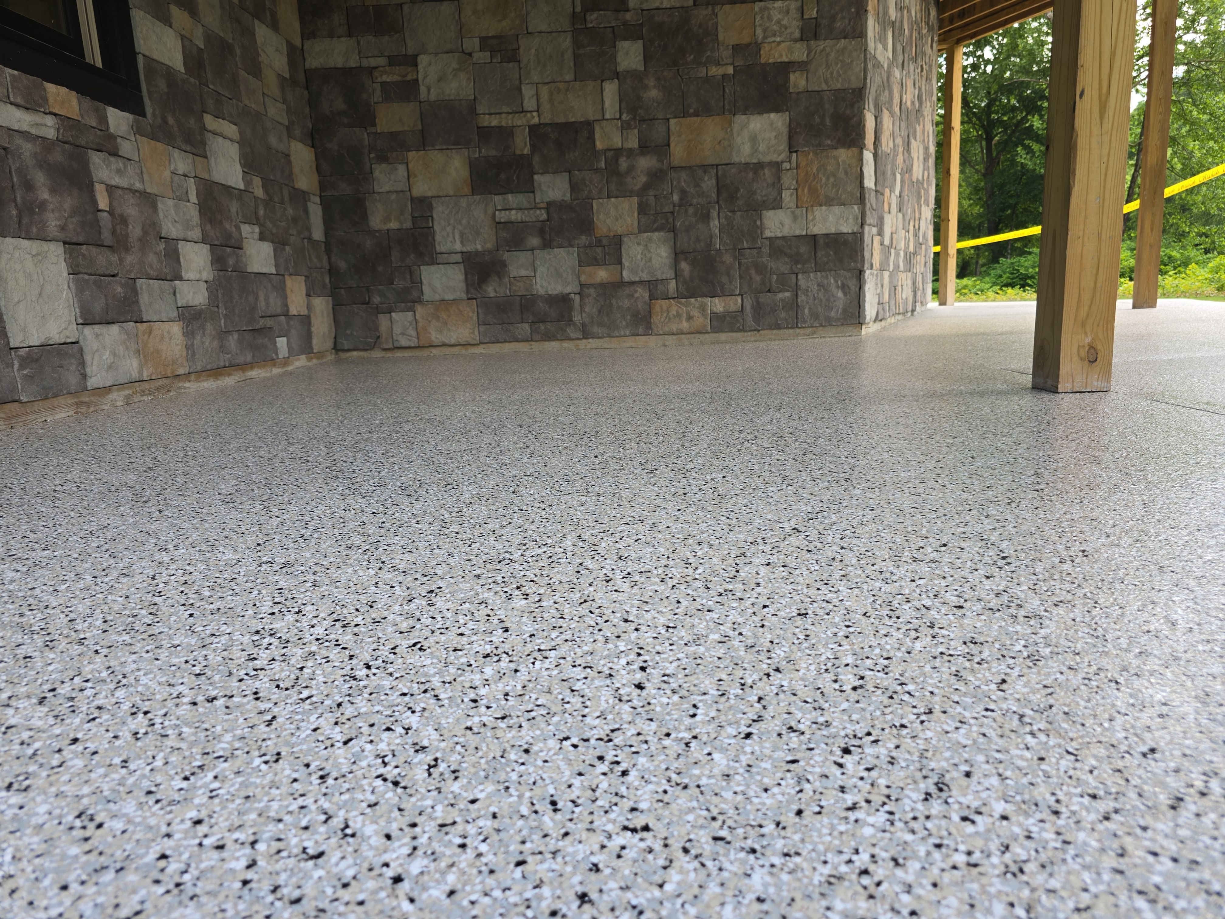 Patio fully transformed using Cabin Fever! by Elite Floor Solutions