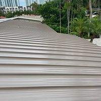 .032 Aluminum 1.5" Mechanical Seam Buckskin  by Total Roofing System The Metal Roof Experts