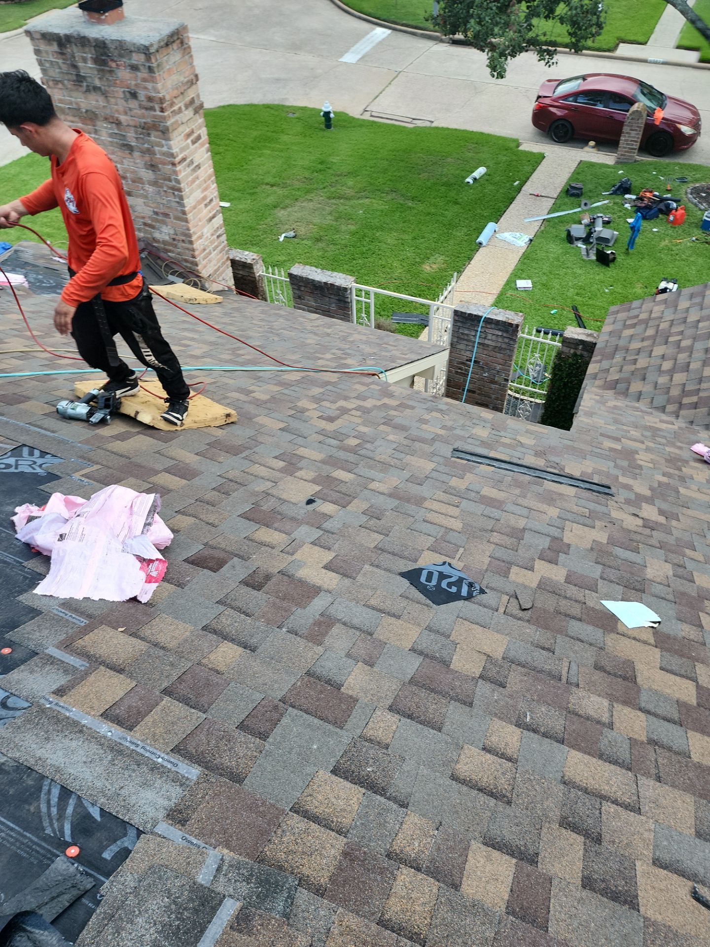 Residential Roofing Installation using Owen's Corning Duration (Lifetime) Shingles by Roof Repair Company