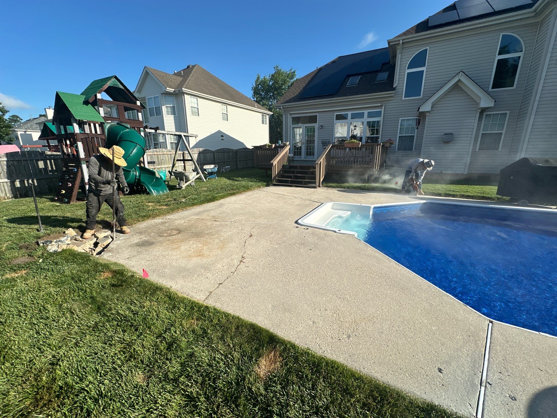 Project in Virginia Beach by Sam The Concrete Man Virginia Beach