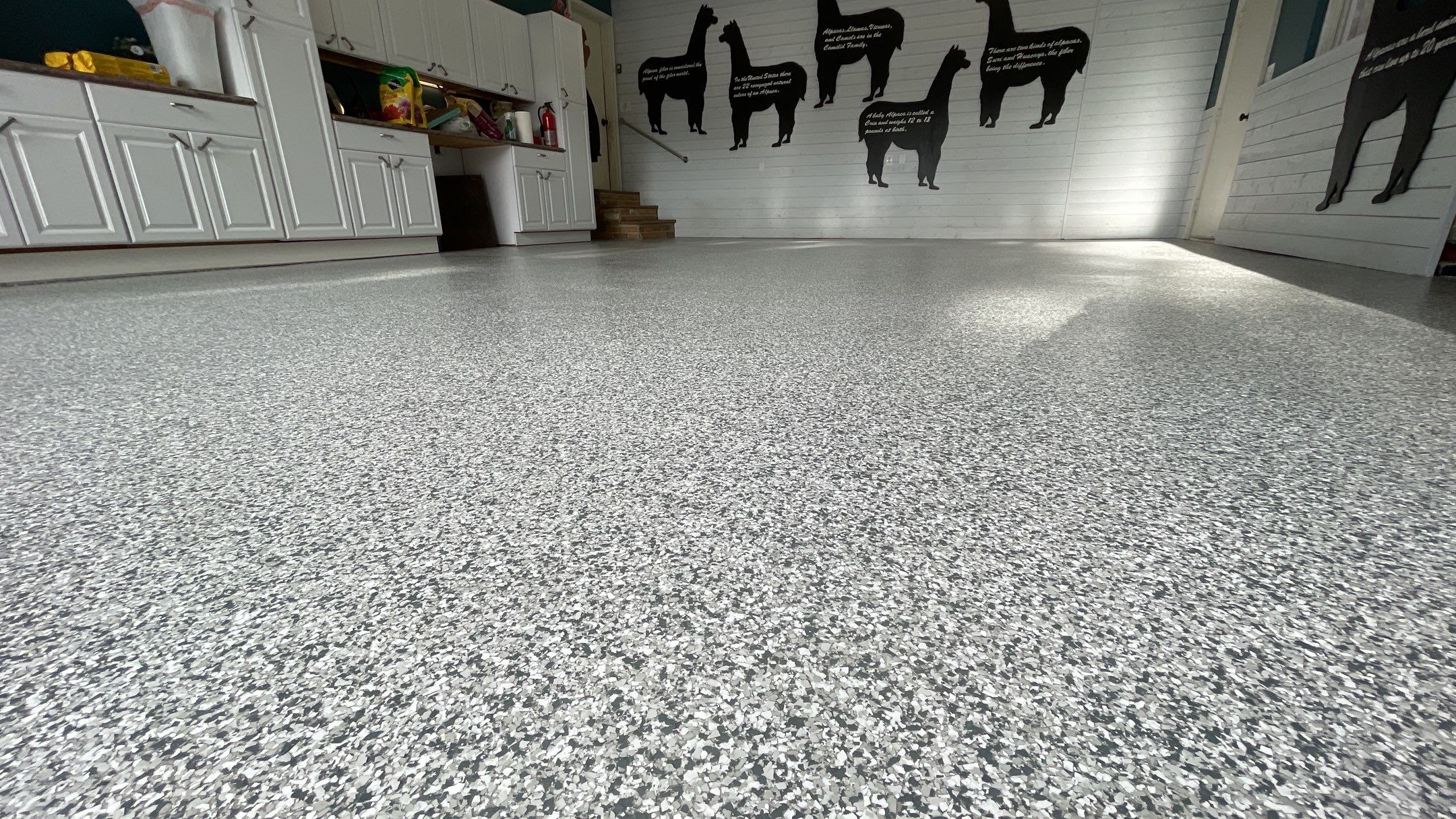 Garage Transformation using Slate Stone and the Penntek Evolution System by Croc Coatings, LLC