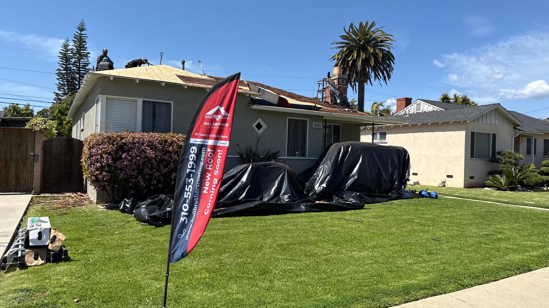 Residential Roofing Installation using Owens Corning Duration Cool Shingles by Hull Brothers Roofing
