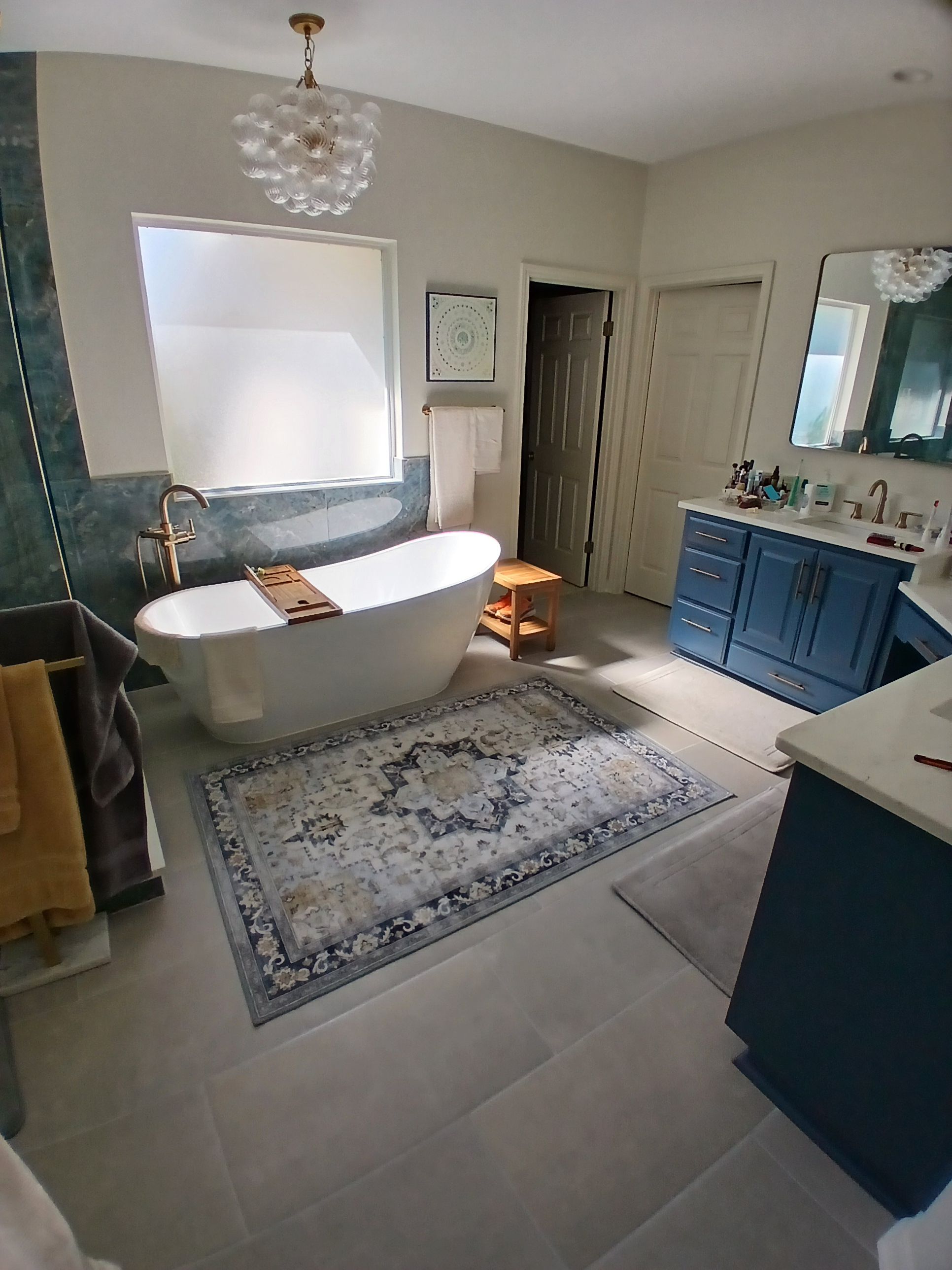 Stone Oak Master Bathroom Remodel with Freestanding Tub & Walk-In Shower by Legacy Bath and Kitchen