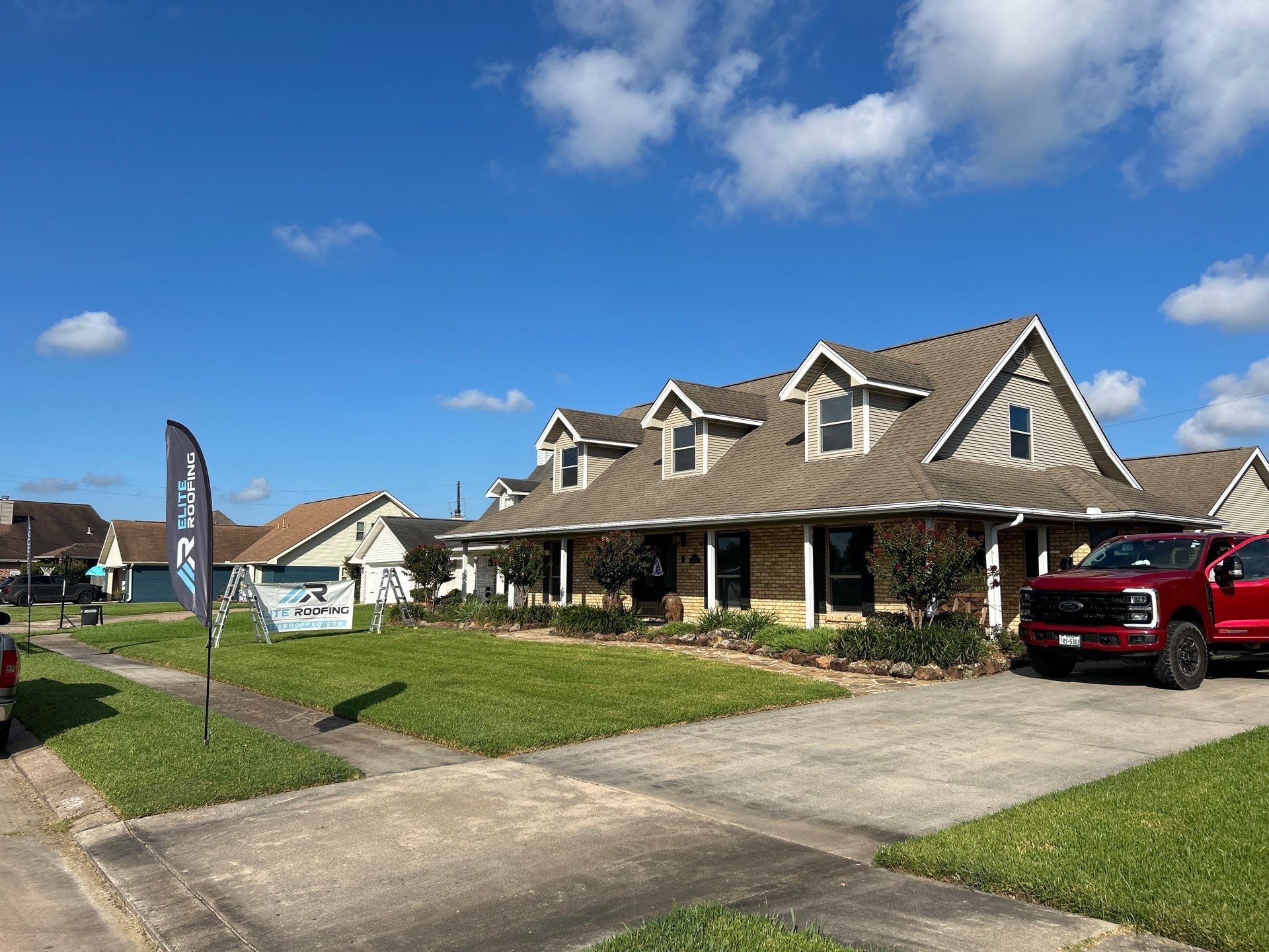 Residential Roof Replacement using GAF HDZ - Weathered Wood by Elite Roofing LLC