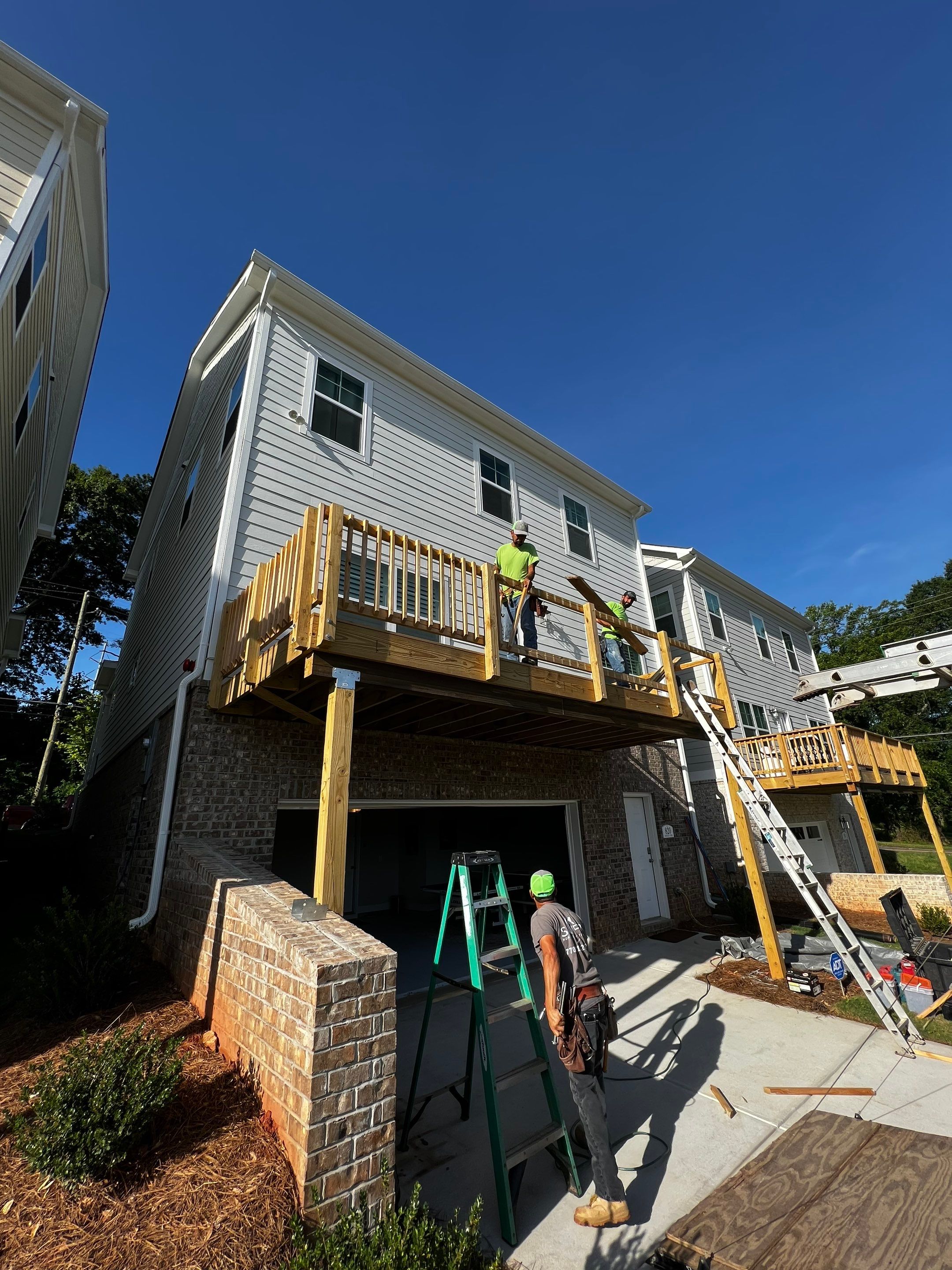 Second-Story Screened-In Porch and Deck Build in Marietta by Swift Home Renovations