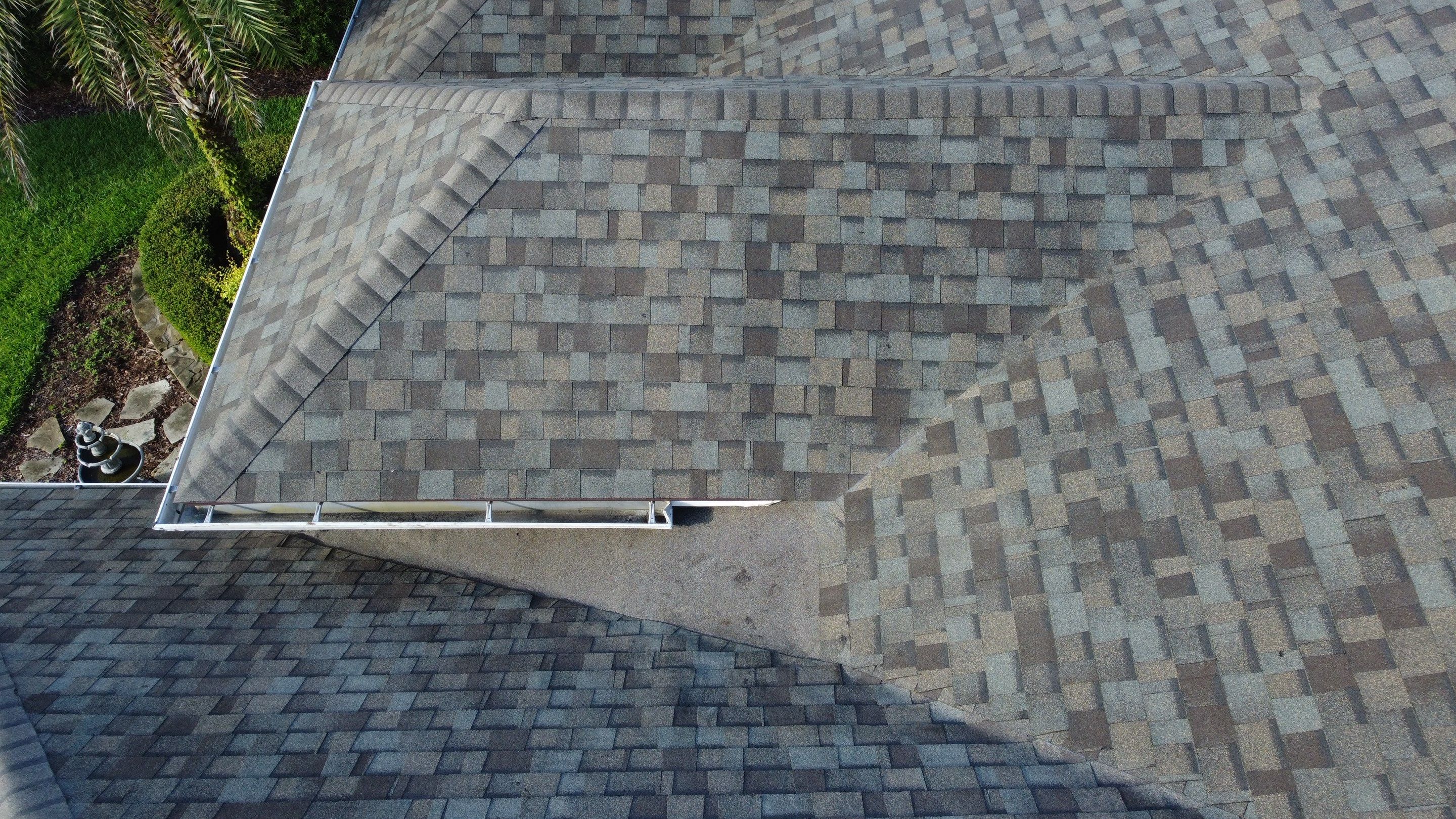 Ponte Vedra Residential Roof Replacement with Driftwood Architectural Asphalt Shingles by Trinity Restoration and Roofing LLC