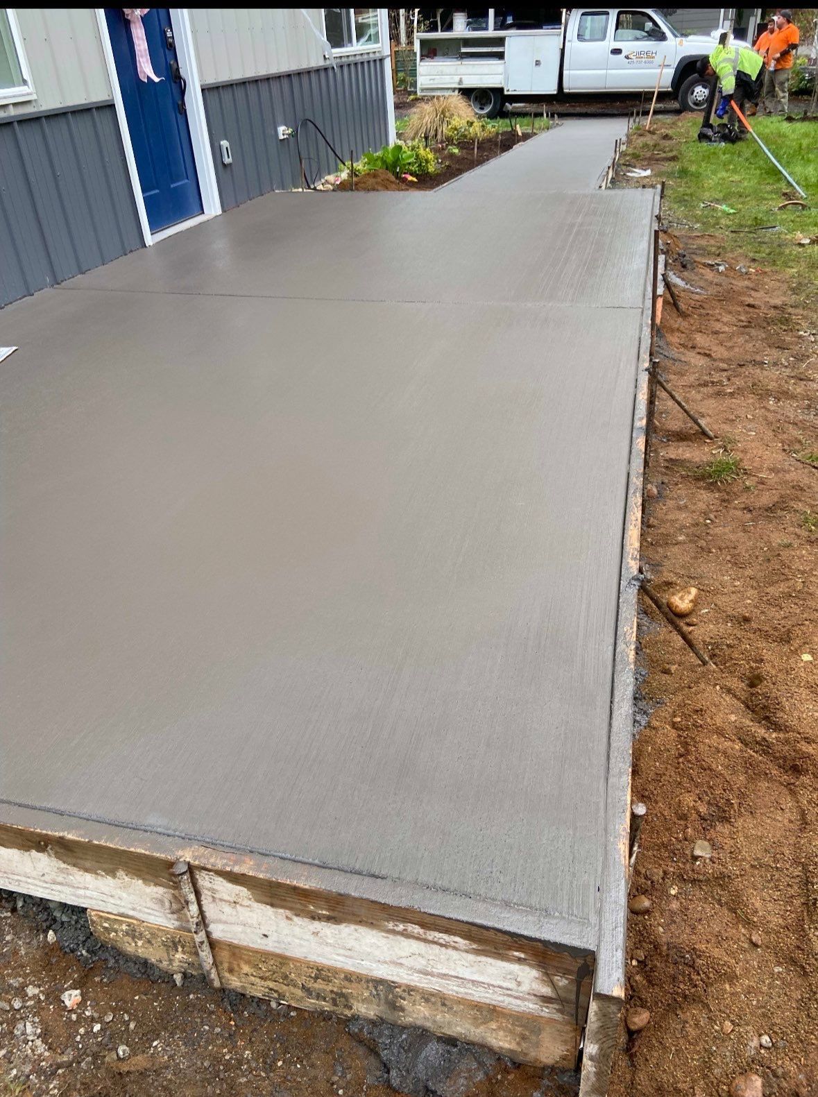 Jamie | Stamped Finish Patio, Concrete Project by Jireh Asphalt & Concrete Inc 