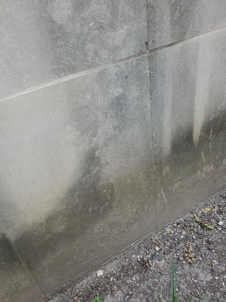 Courtyard pressure washing difficult access.  by Northern Power Washing LLC.