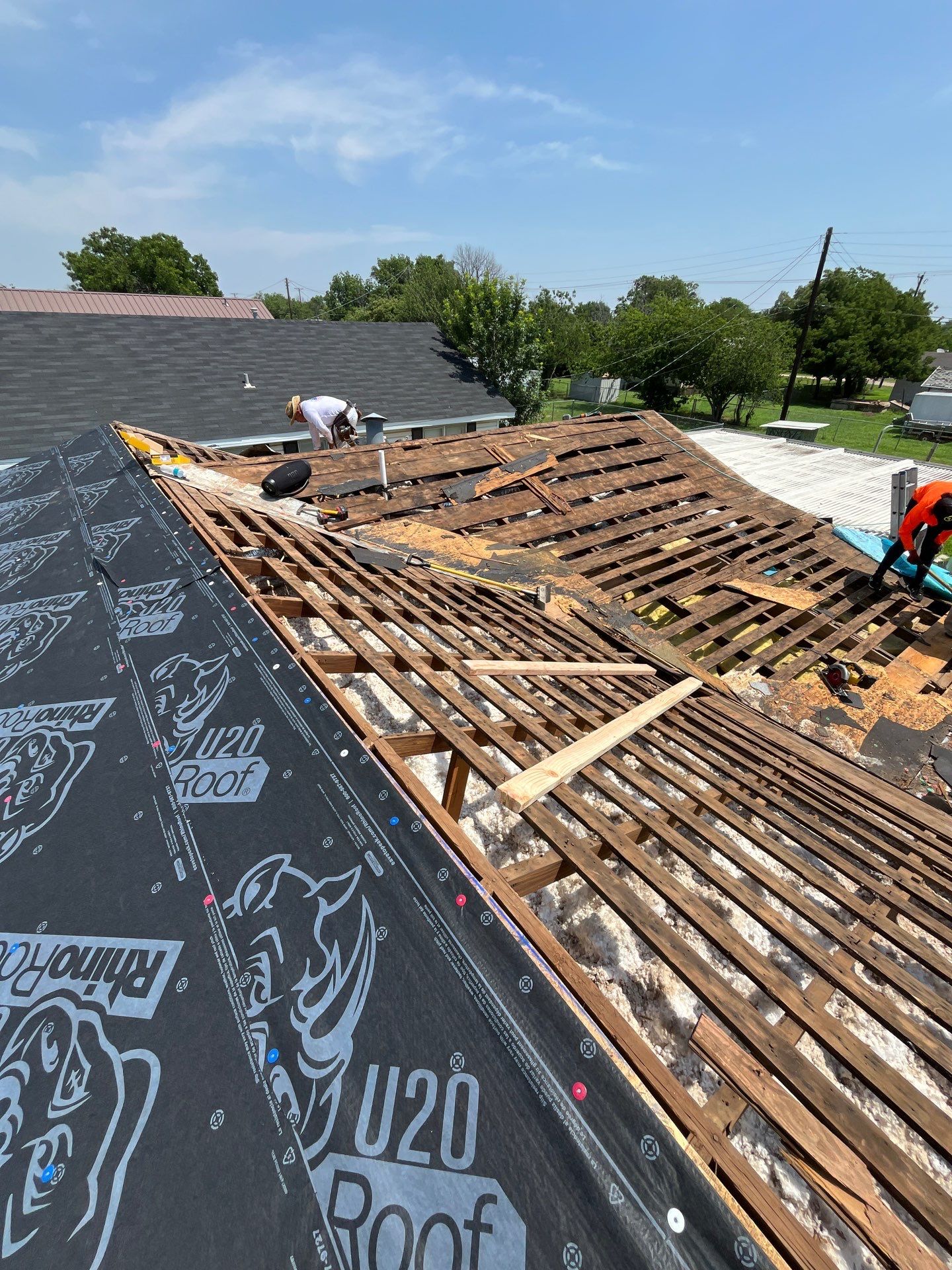 Reroof with Full Redeck by Berry Good Roofing 