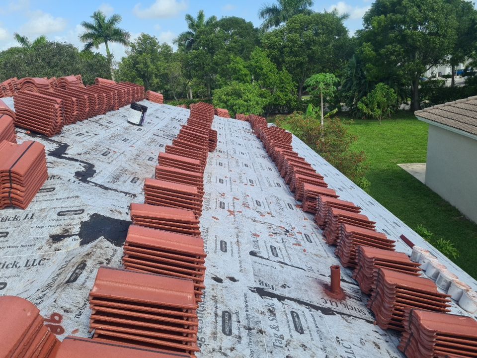 Residential Roofing Installation using Eagle Roofing Tile by BLUES BROTHERS ROOFING
