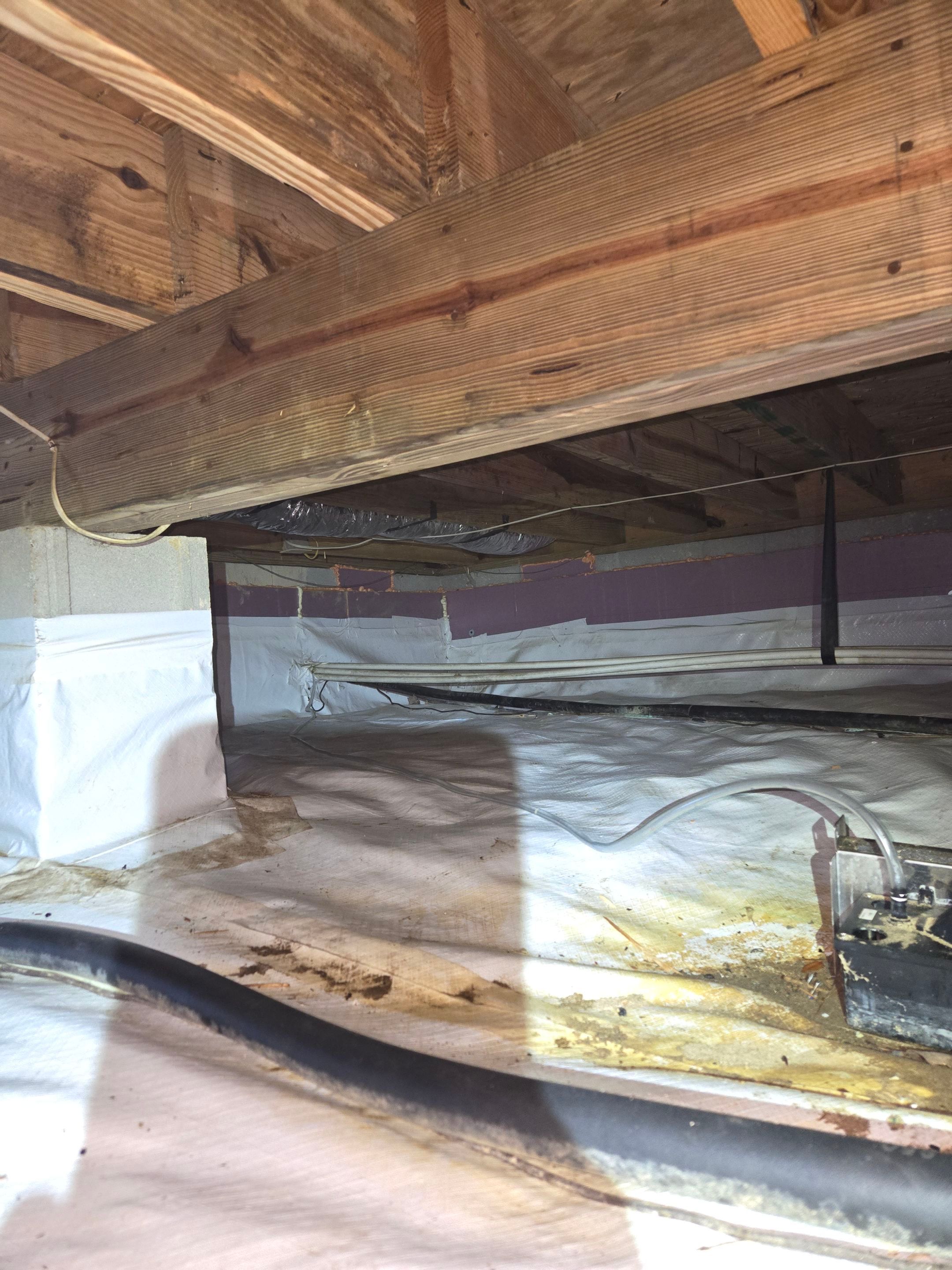 Project in Williamsburg by Patriot Crawl Space Repairs