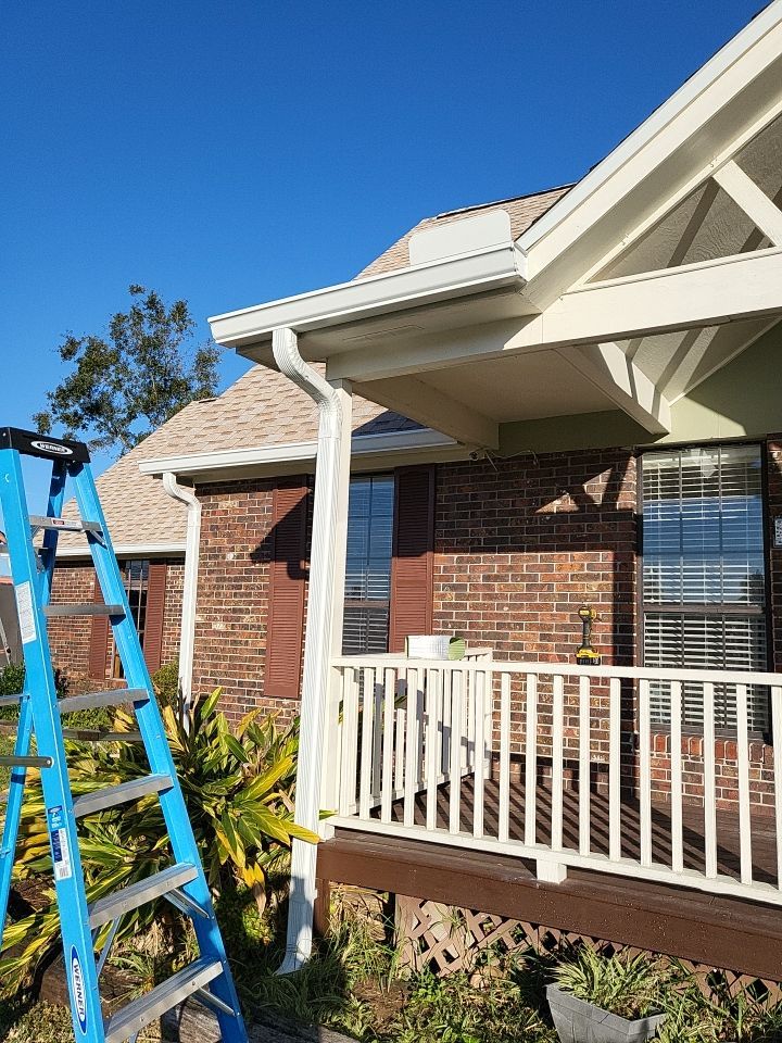 Gutter Installation using K-Style Seamless Gutters by Gutter Professors