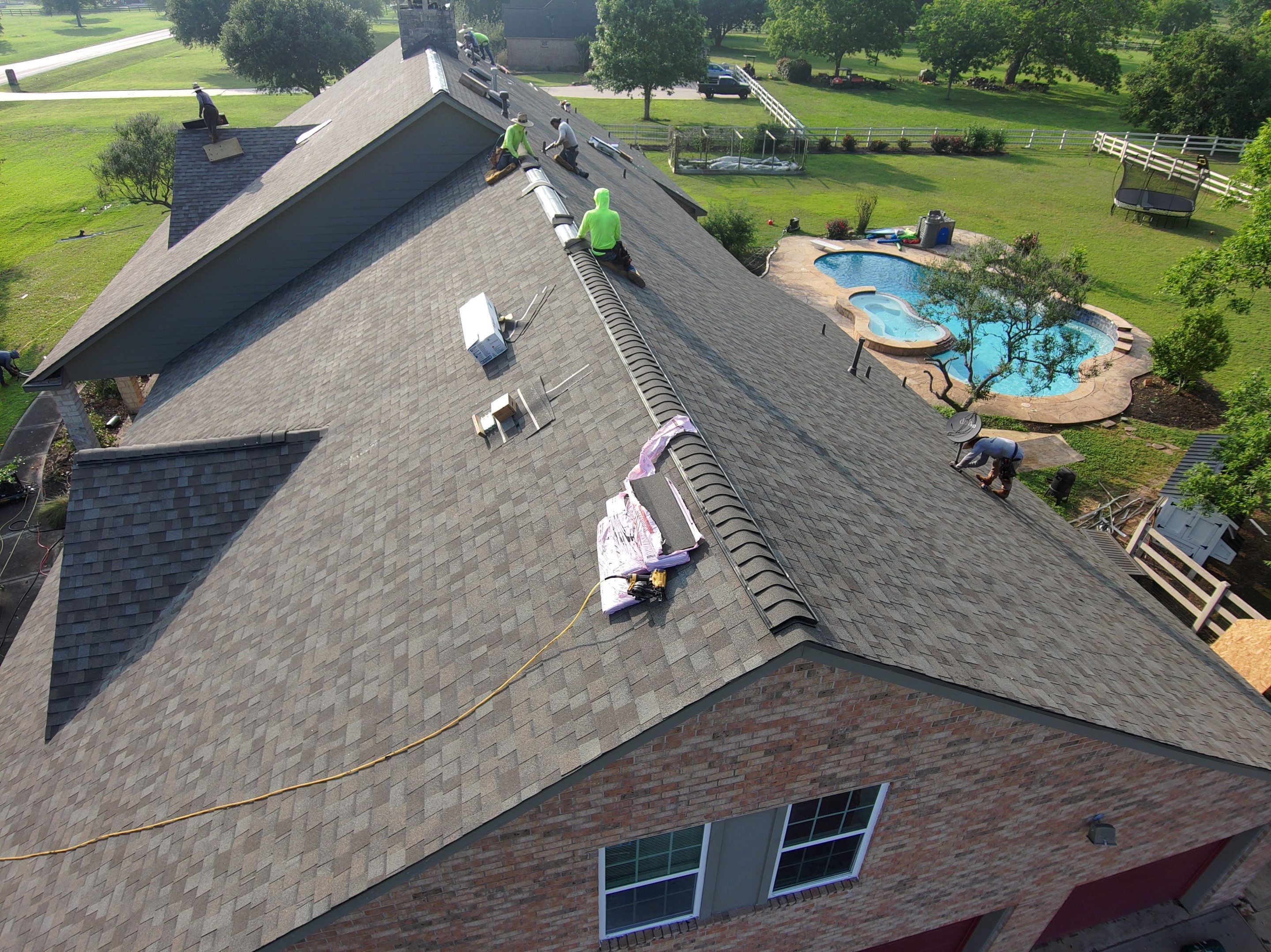 Residential Roofing Installation using Owen's Corning Duration (Lifetime) Shingles by Roof Repair Company