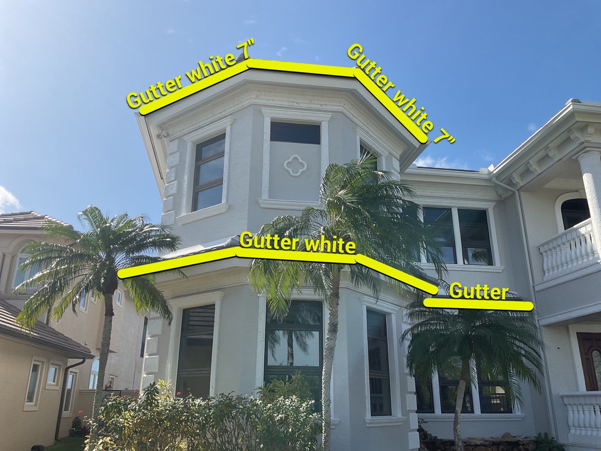 7-Inch Seamless Gutters for Heavy Rainfall in Cape Coral FL by Gutter Professors