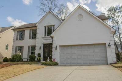 Exterior Painting, James Hardie Siding Install, and Gutter Replacement in Alpharetta, GA - After Results Taken Six Years After Painted