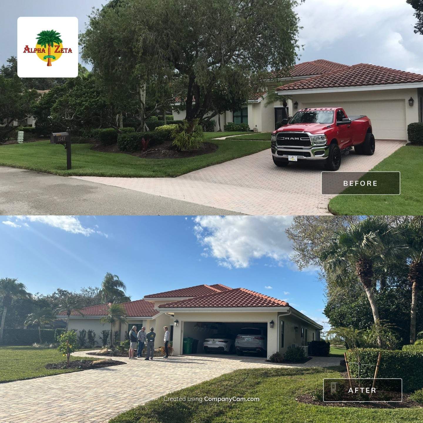 Harbour Ridge – Driveway & Exterior Transformation by Alpha Zeta Enterprises Inc