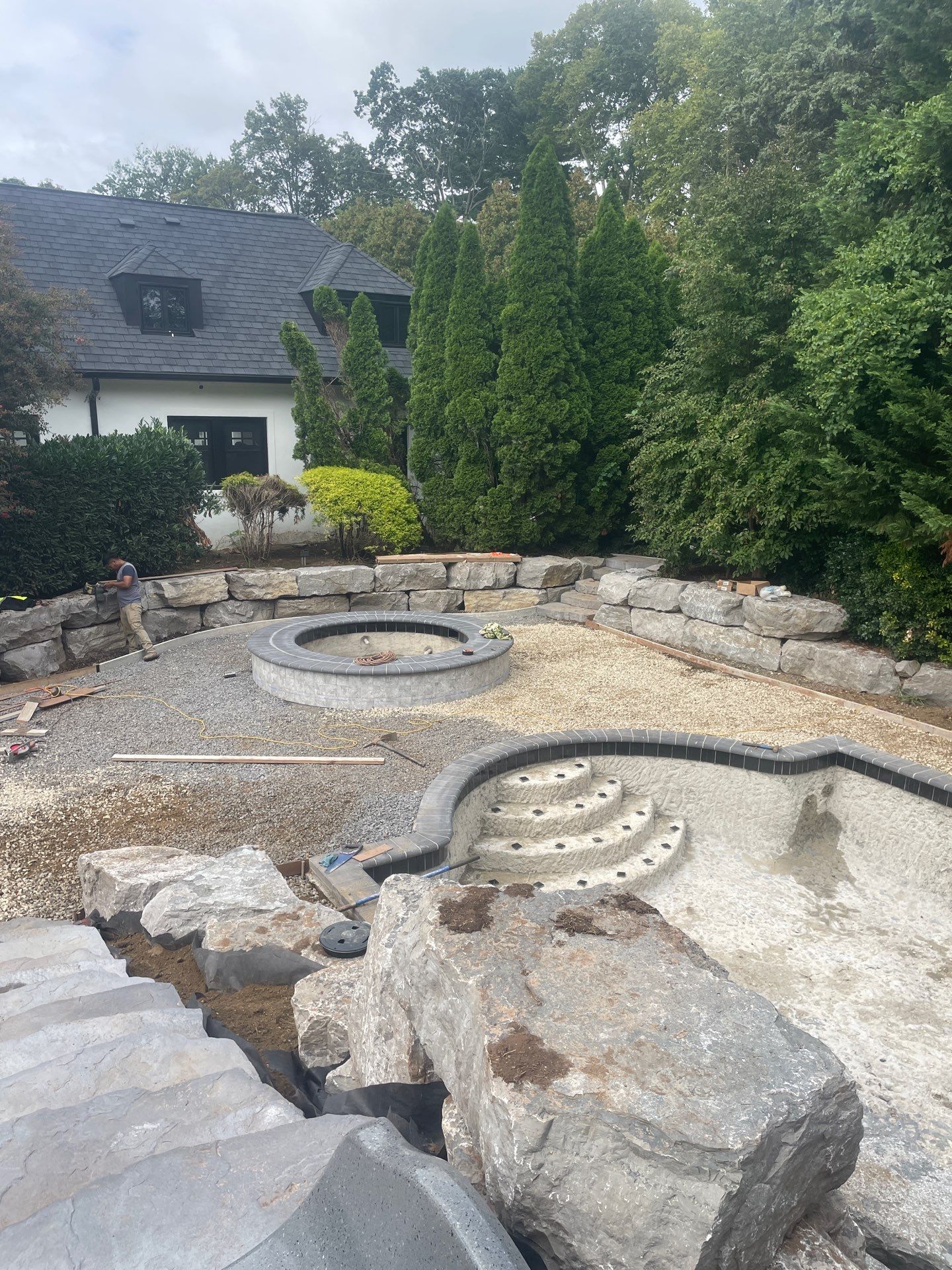 Pool Deck in Gladwyne Pa by Architectural Concrete Design