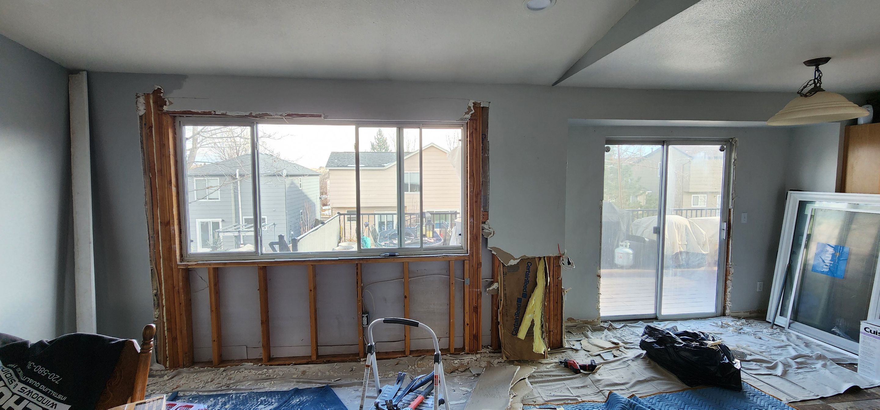 When the window and patio door was not in the right location for your dream Kitchen by 1st choice windows and siding