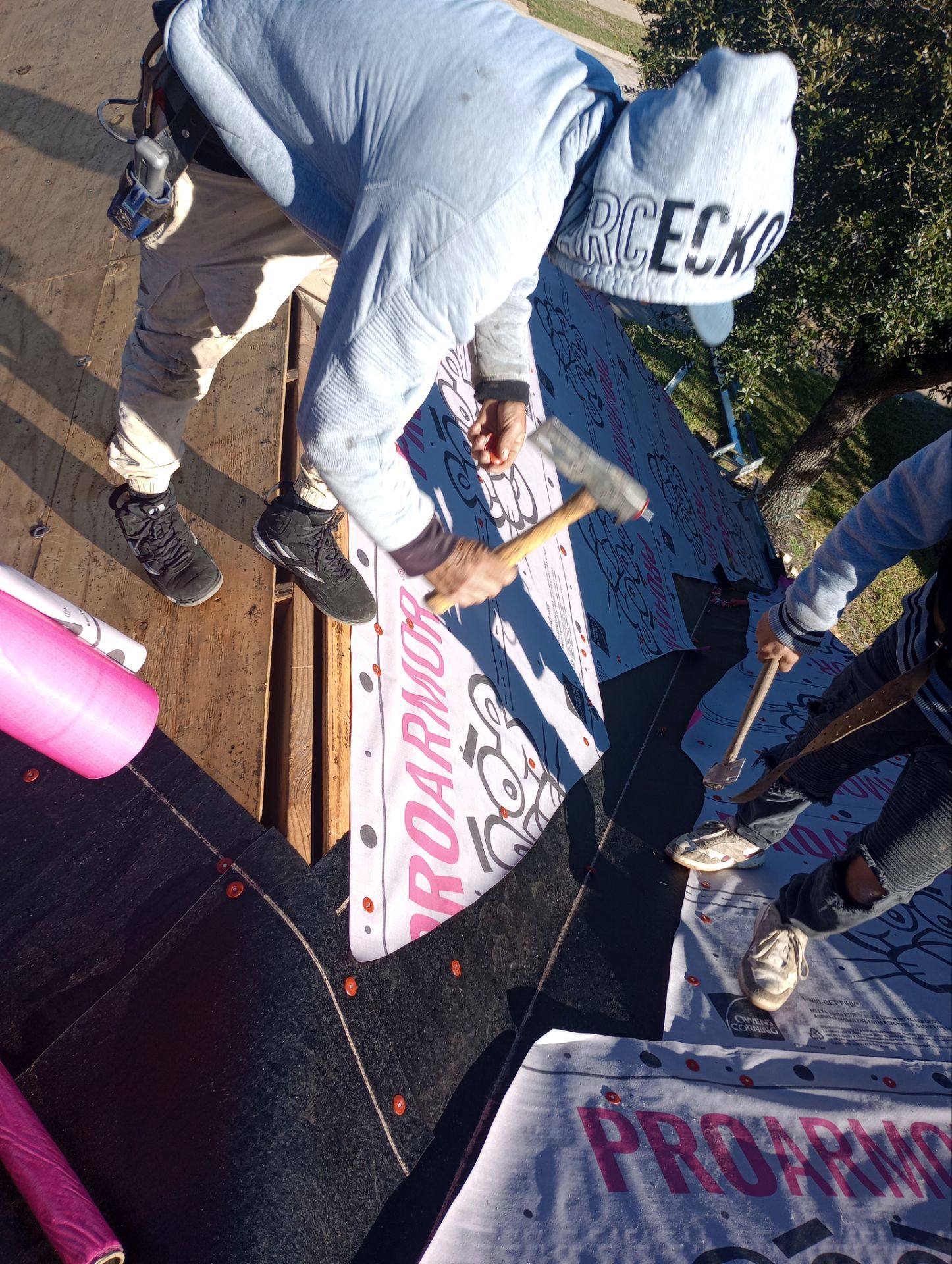 Residential Roofing Installation using Owen's Corning Duration (Lifetime) Shingles by Roof Repair Company