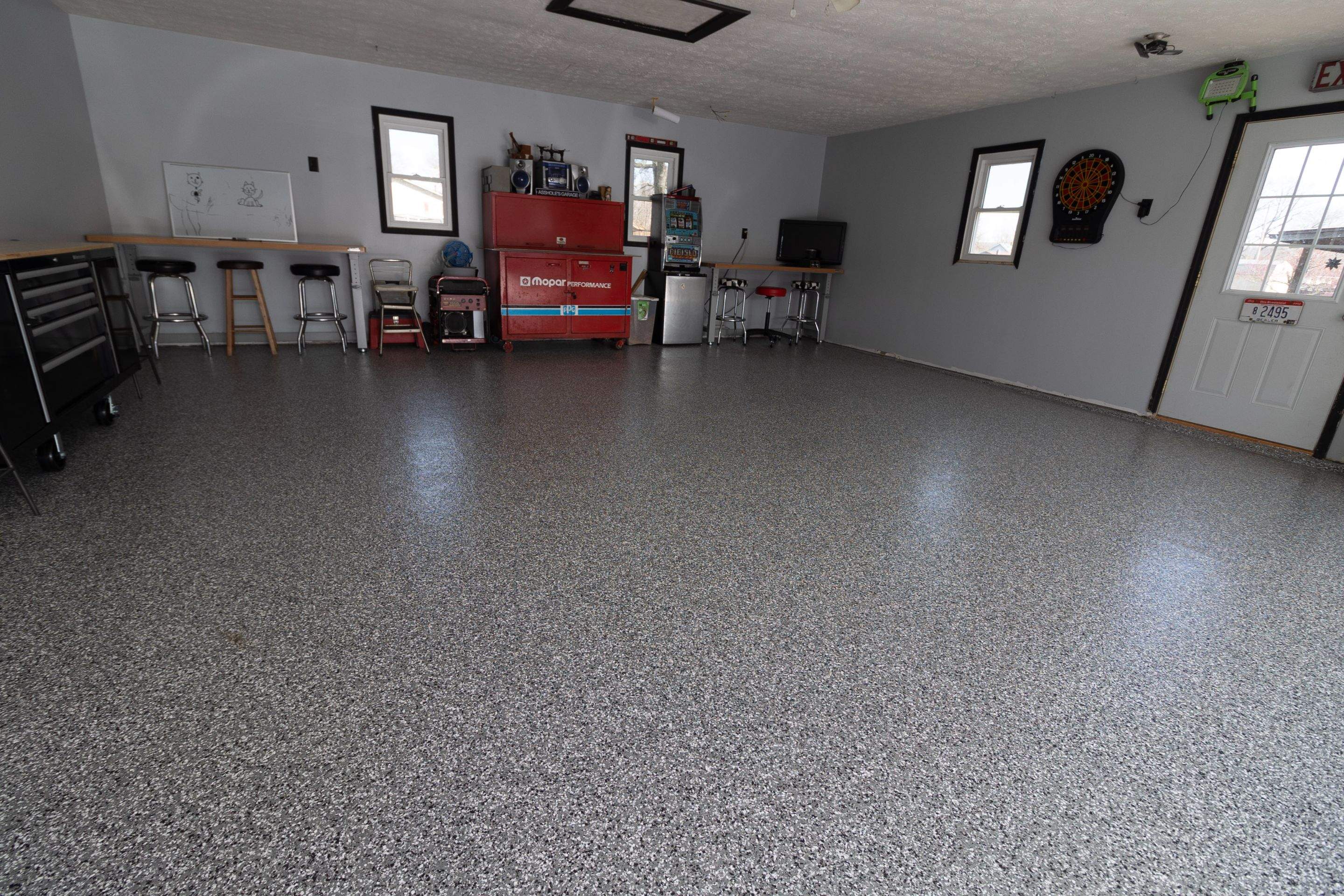 Garage Floor using Smoke by Your1DayFloor.com