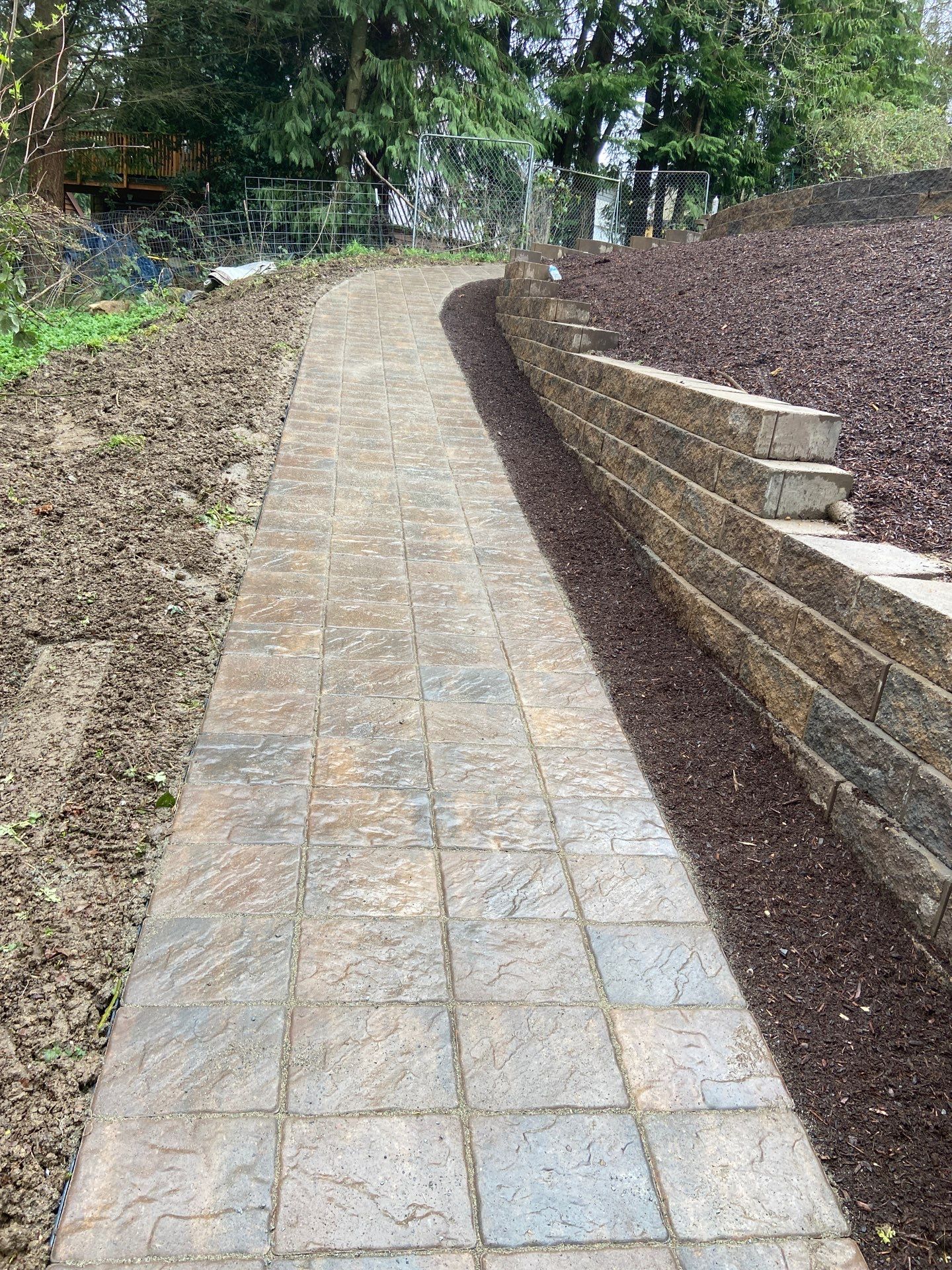 Retaining Wall and Backyard Renovation | Everett  by Jireh Asphalt & Concrete Inc 