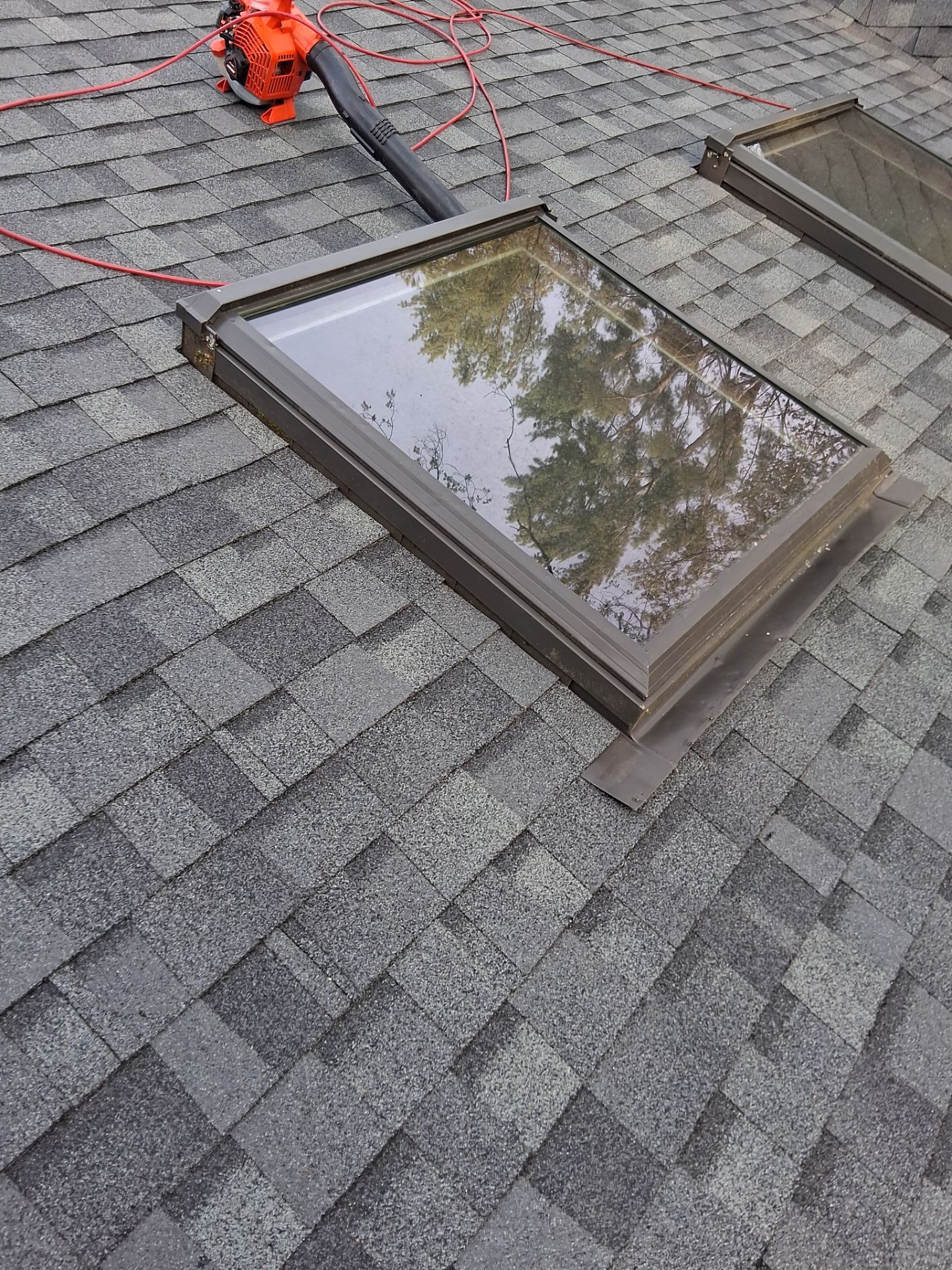 Asphalt Shingle Roof Replacement and Skylight Installation in Newport, NH by Tall pine roofing