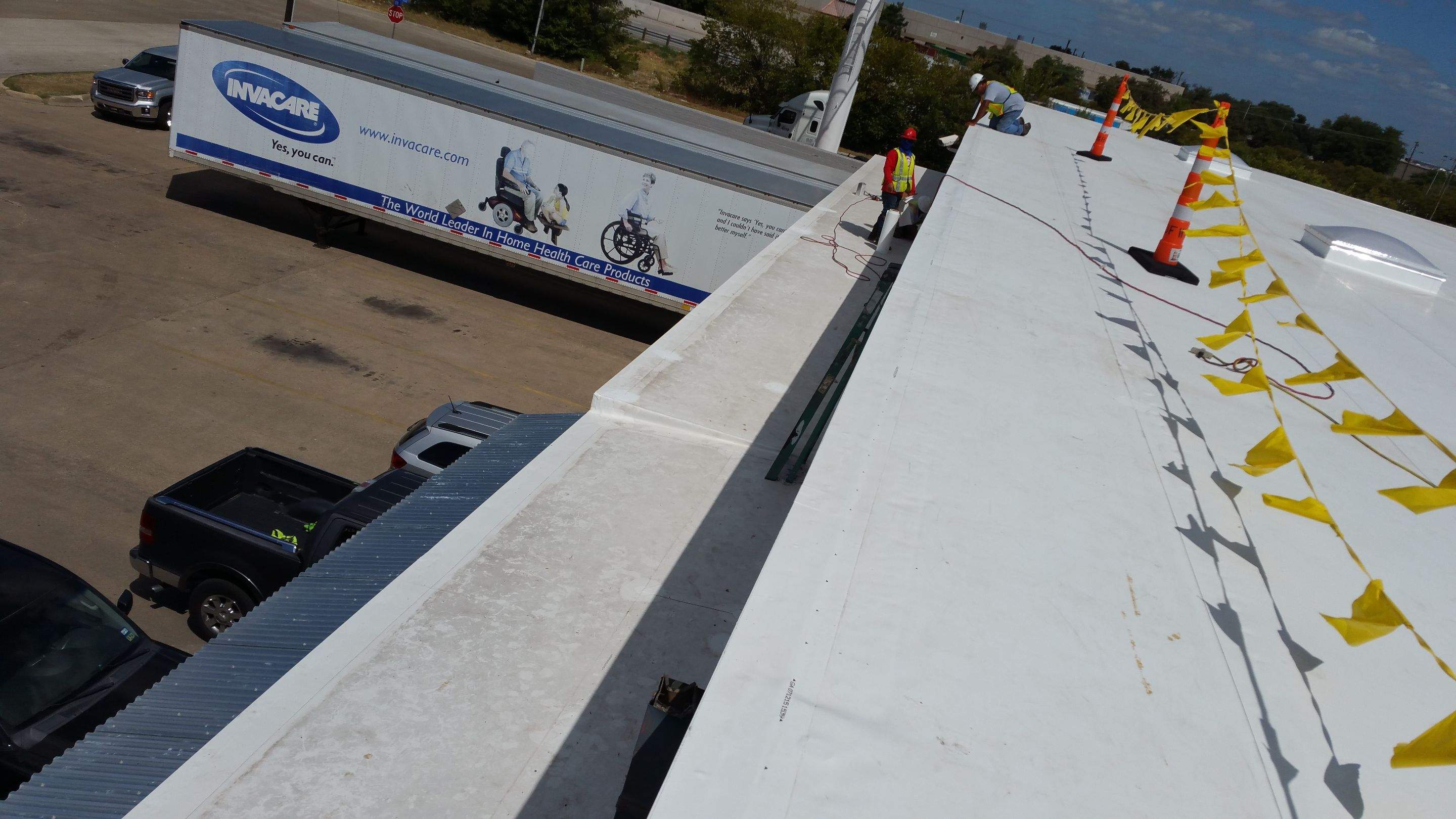 Massive Storm Damage Project - Factory in Arlington by First United Roofing & Construction