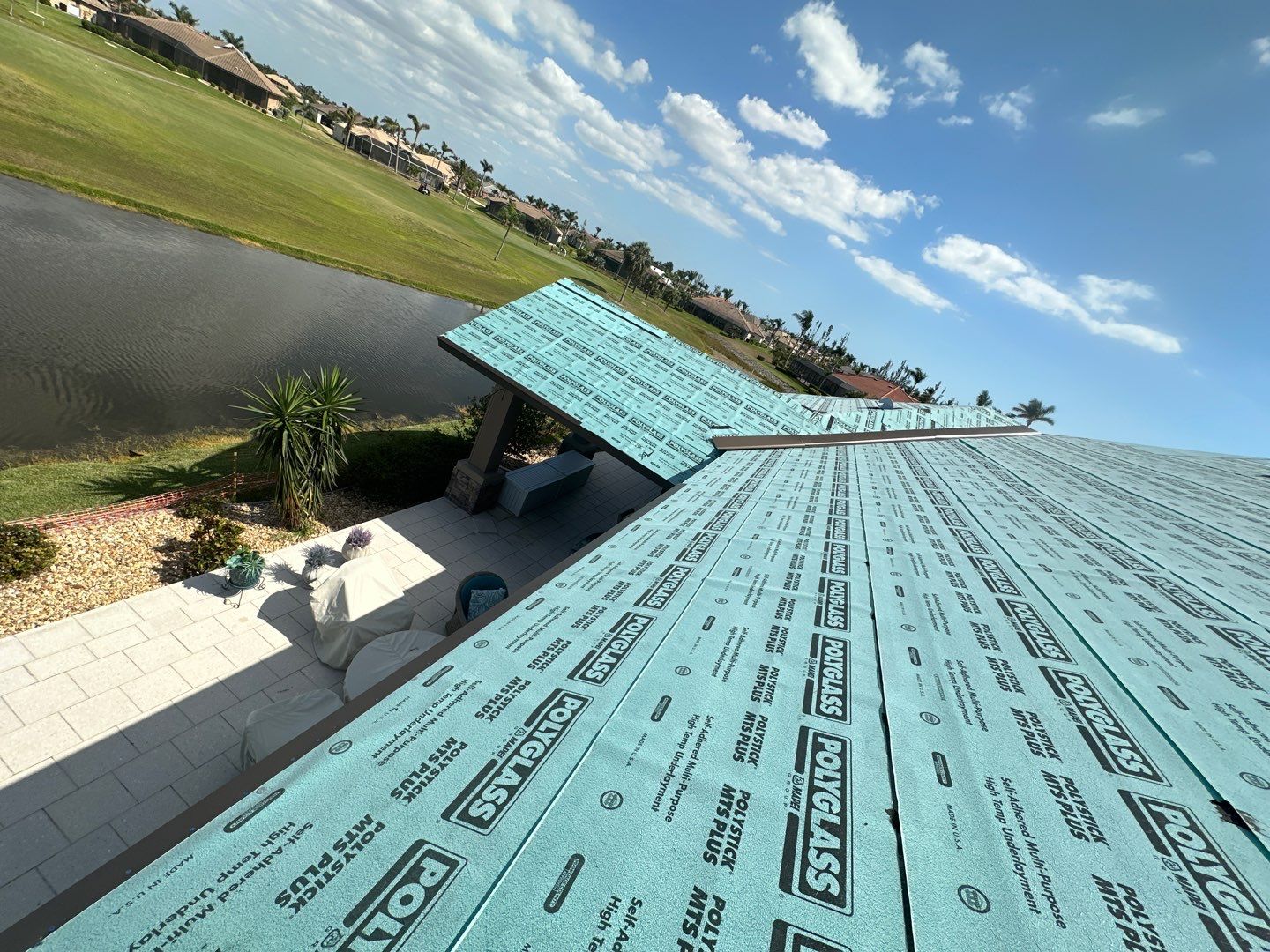 Residential Roofing Installation using Standing Seam Metal Roof in Cape Coral, FL by International Roofing