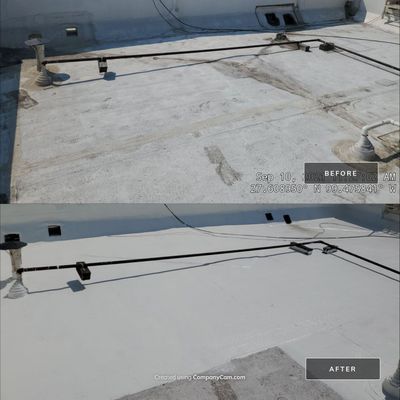 Commercial Roofing Repair using Silicon Roof Coating