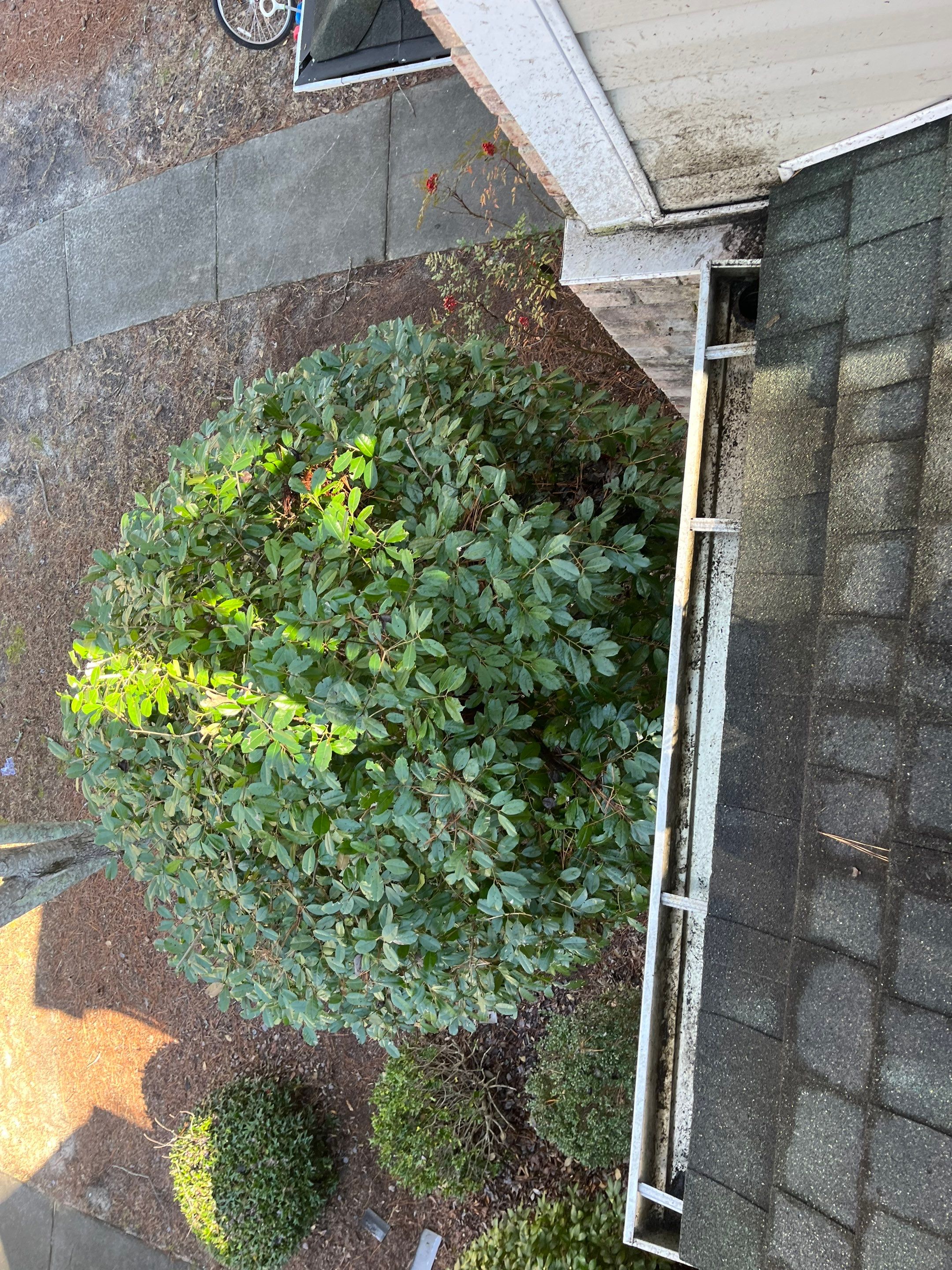 Commercial gutter cleaning Pinehurst & Southern Pines, NC after photo with clean gutters