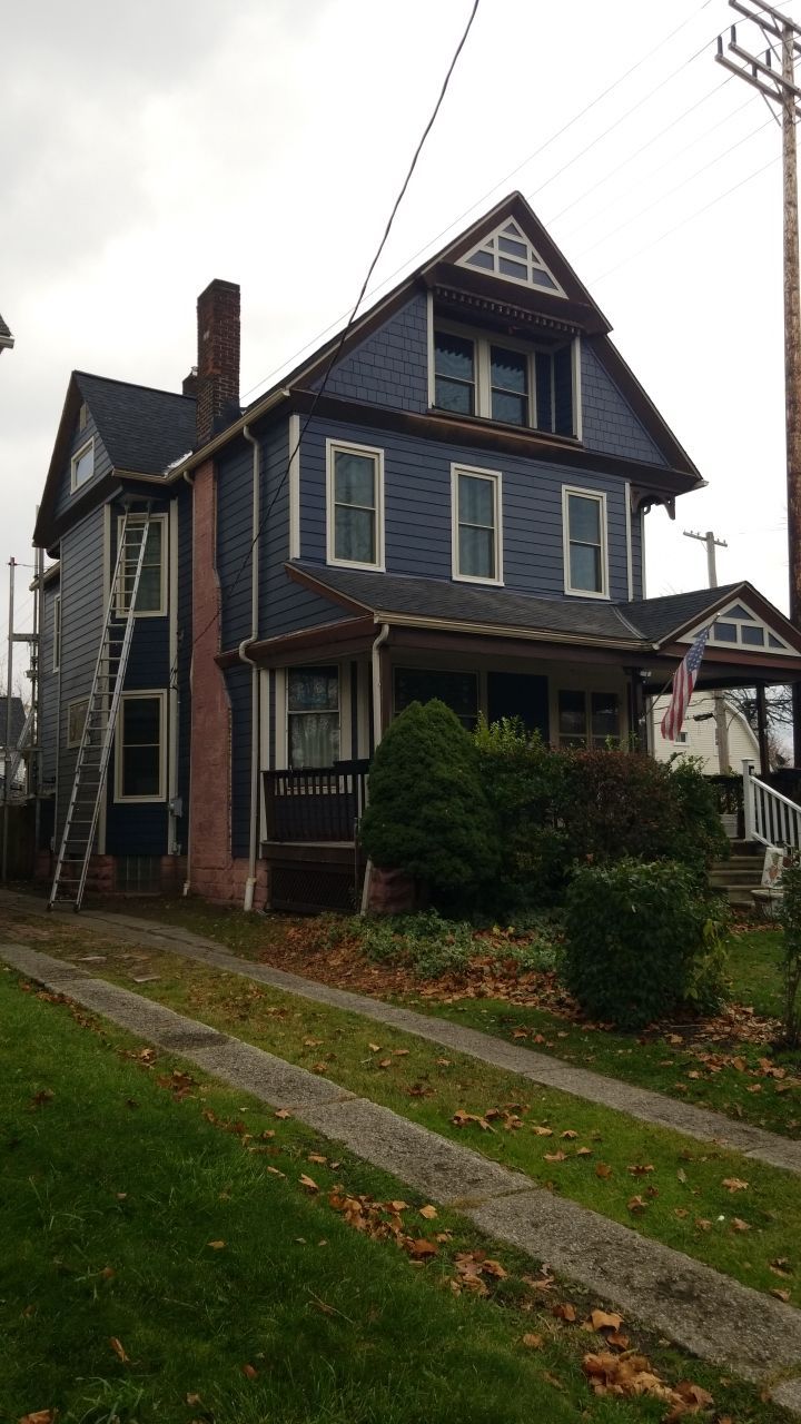 Fire damaged home in Tremont by Absolute Roofing and Construction