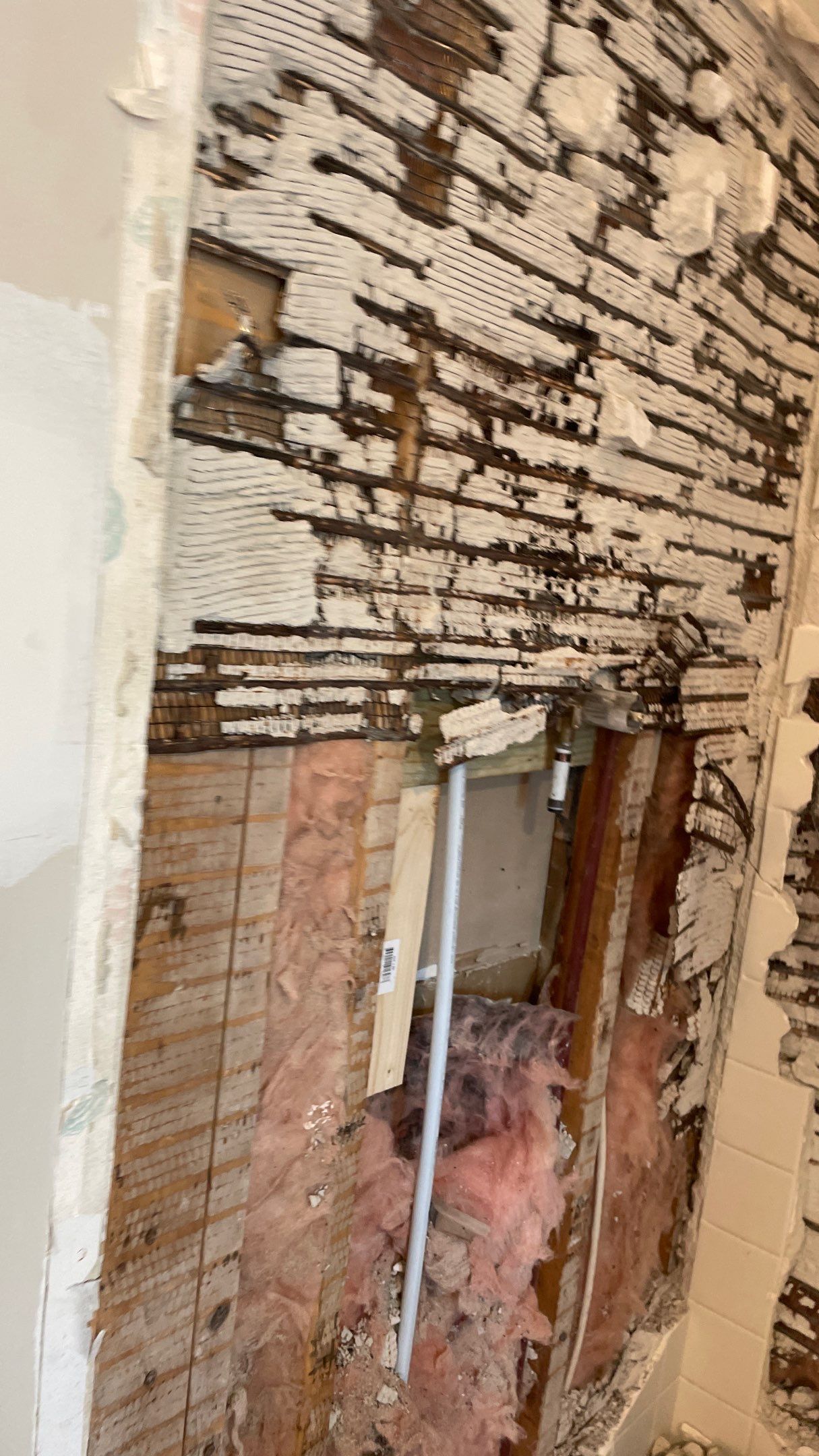 Bathroom Remodel with new Subway Tile Shower by Footprints Floors of Coastal Carolina