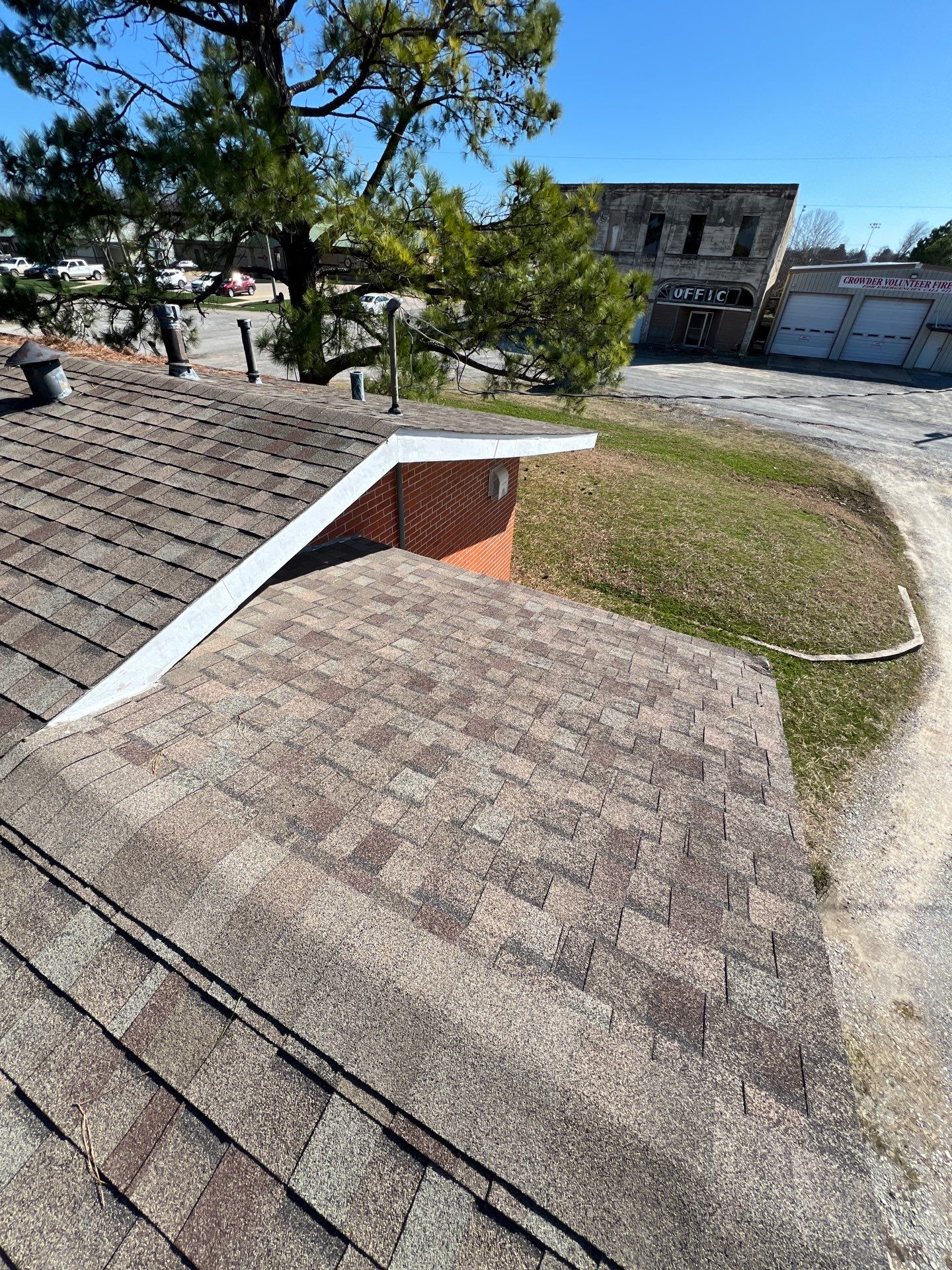 Roof replacement in Crowder, OK. by In & Out Construction & Remodeling, LLC