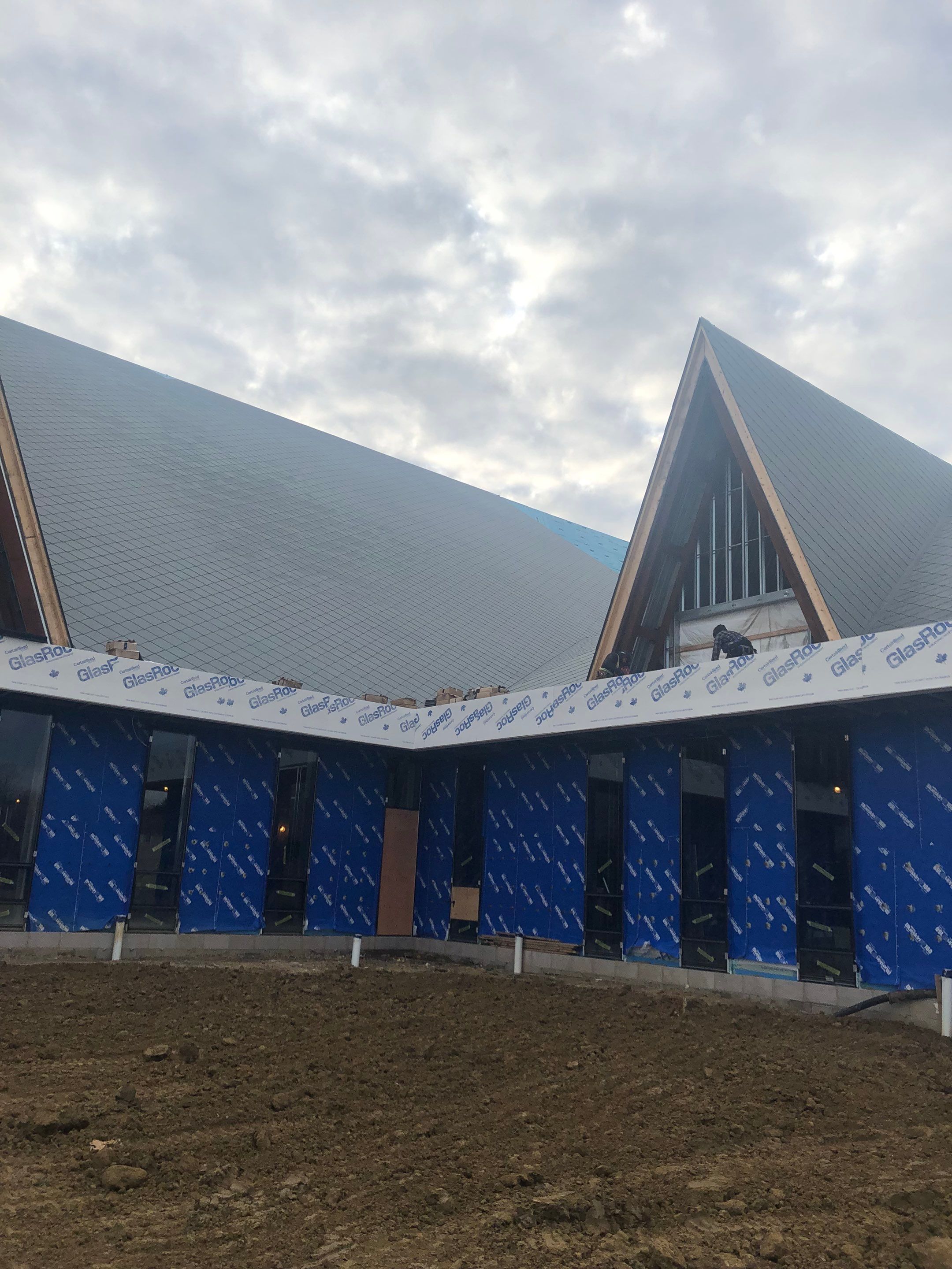 Commercial Roofing Installation using Diamond Tile Metal Shingles , Tpo Flat Roof by Jay Carter Roofing & Sheet Metal