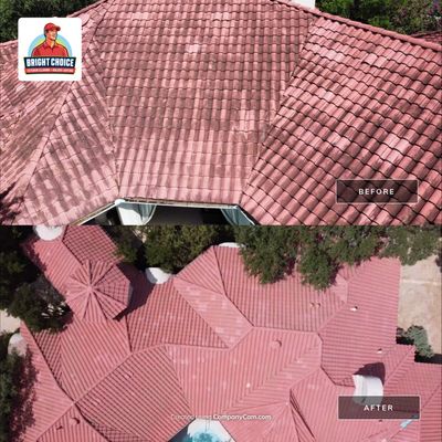 Tile Roof Wash Project in San Antonio