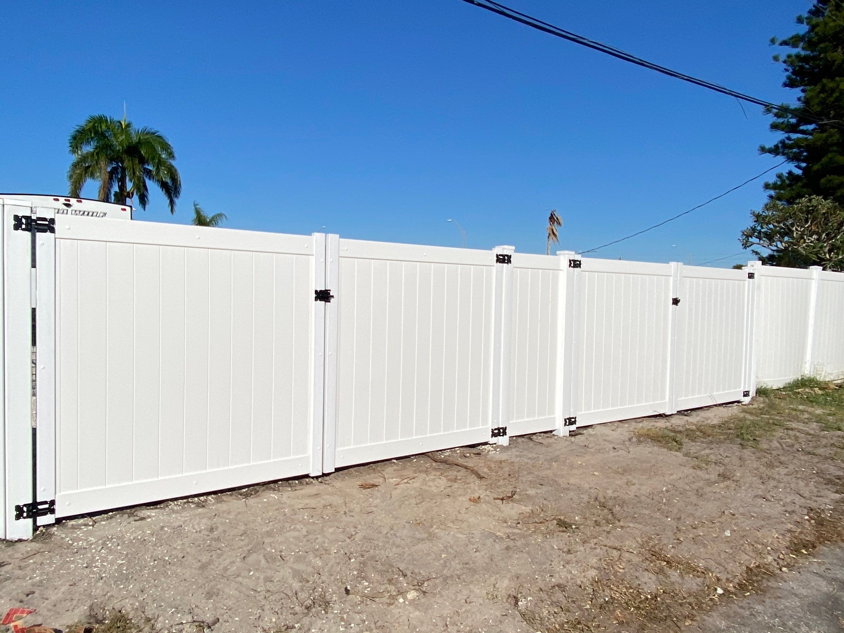 Bradenton FL 6 ft. Tall White Vinyl Privacy Fence  by Asap fence and gates, LLC
