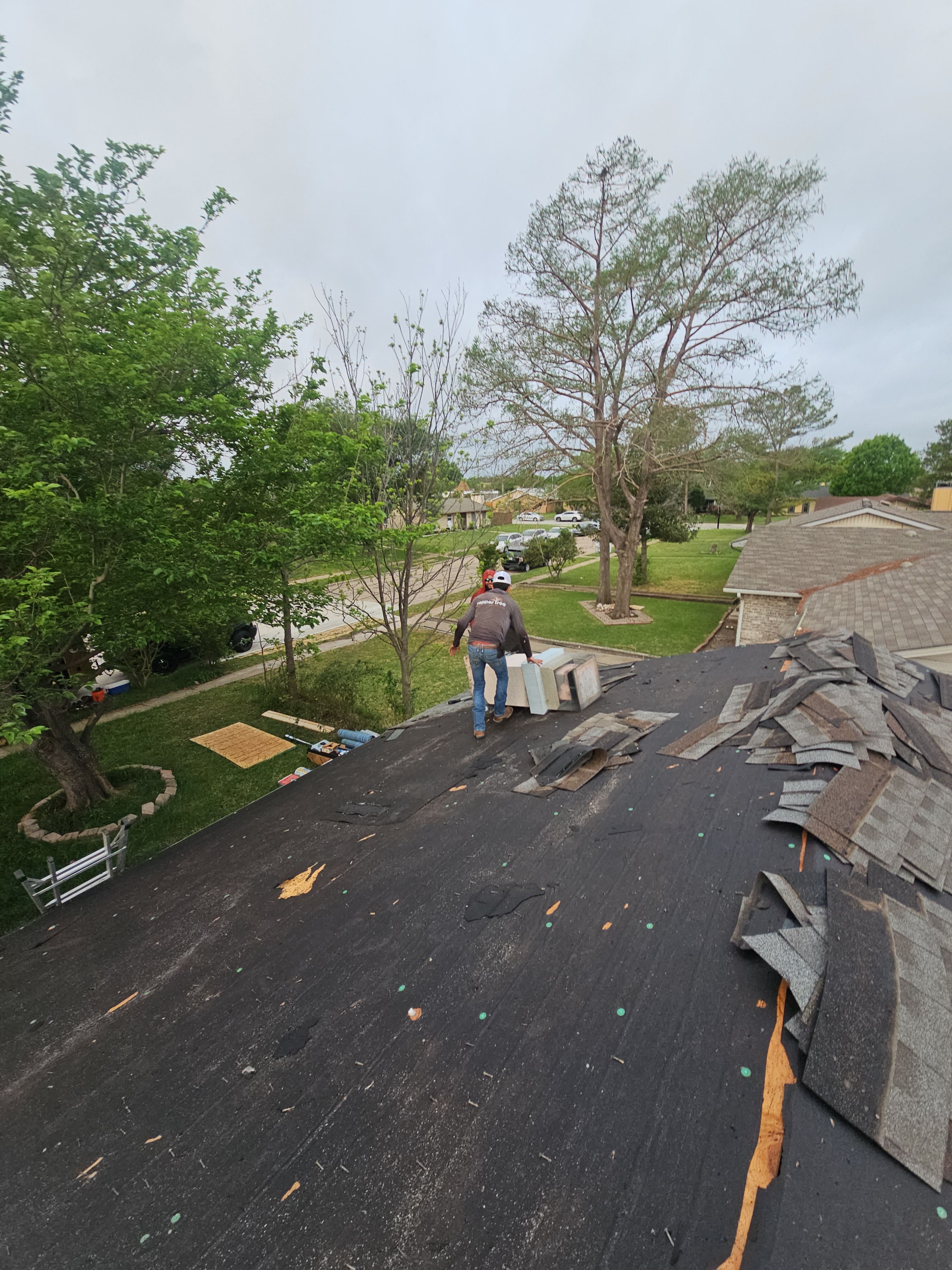 Full Roof Replacement & Flat Roof System in Garland by road roofing llc
