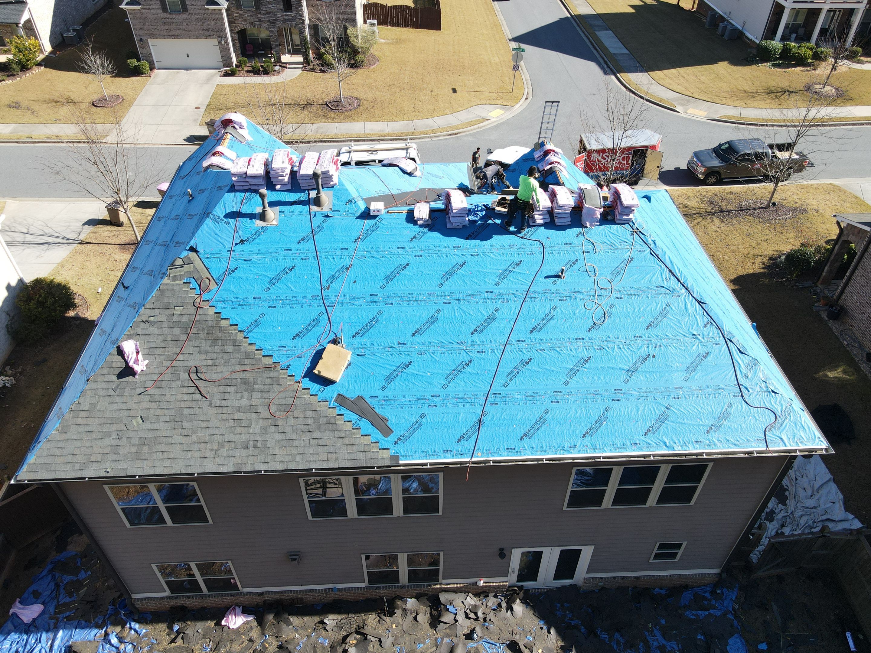Residential Roofing Installation using Owens Corning by Inspector Roofing and Restoration
