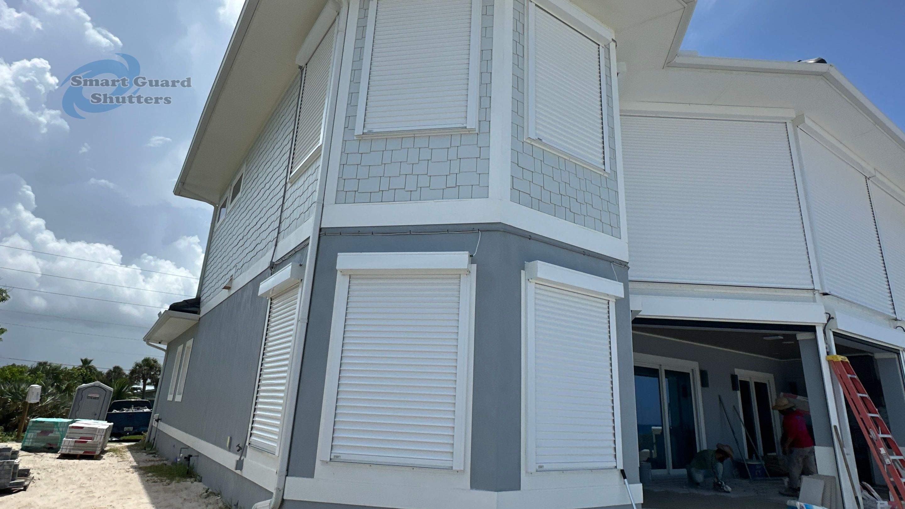 Rolling Shutters in White by Smart Guard Shutters