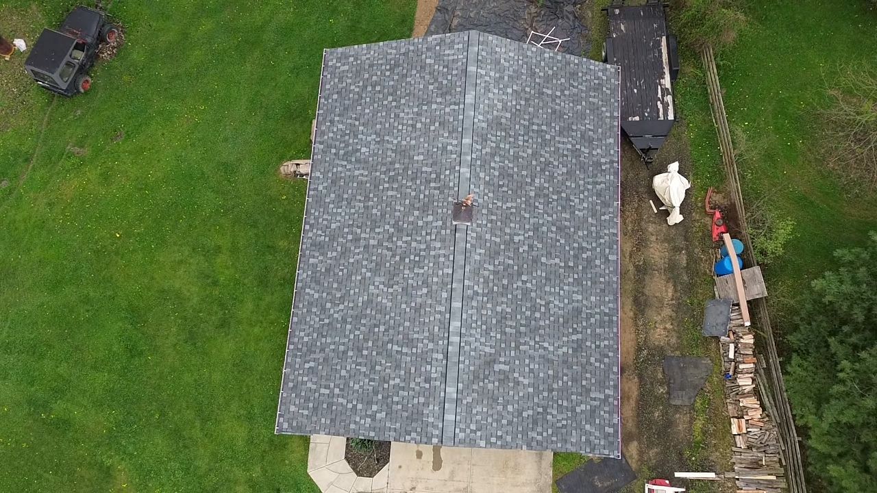 Atlas Pinnacle, Color, Coastal Granite, Drip Edge, Birch White by Eagle Eye Roofing