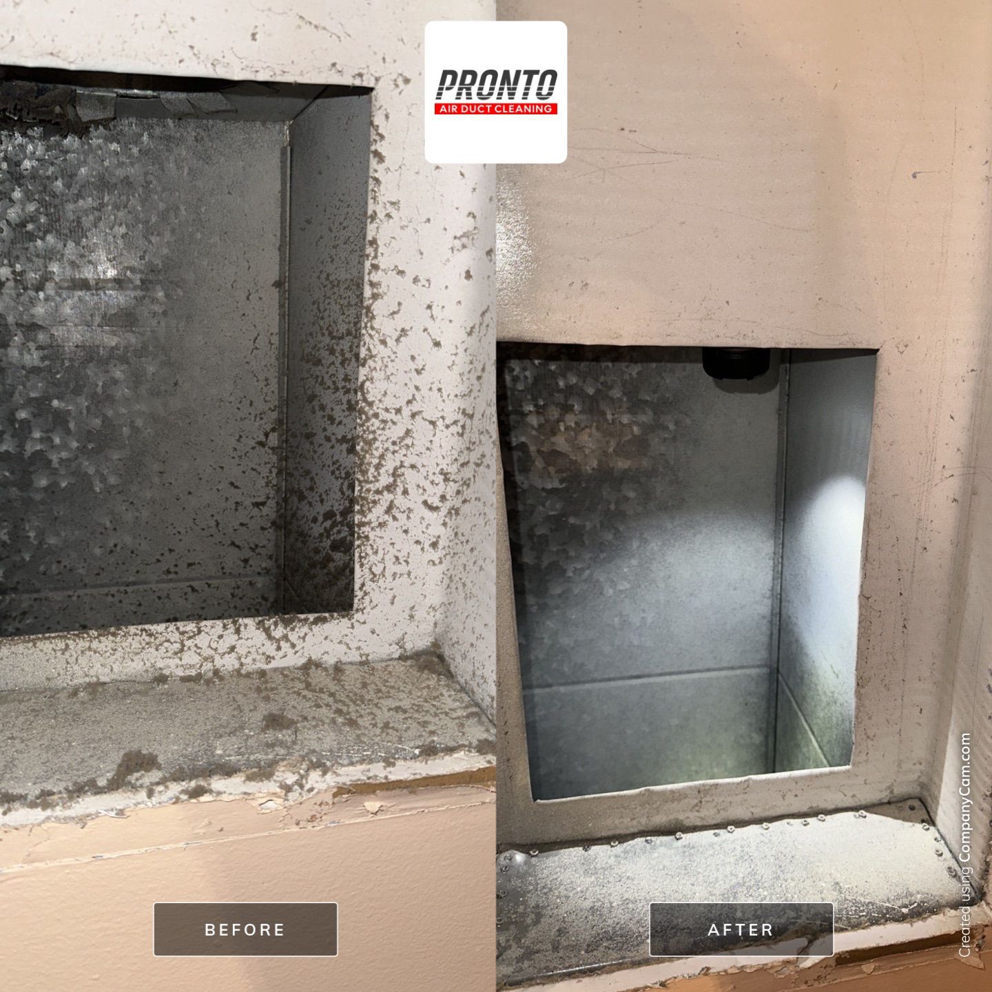 Air duct cleaning using Hypervac by Pronto Air Duct Cleaning