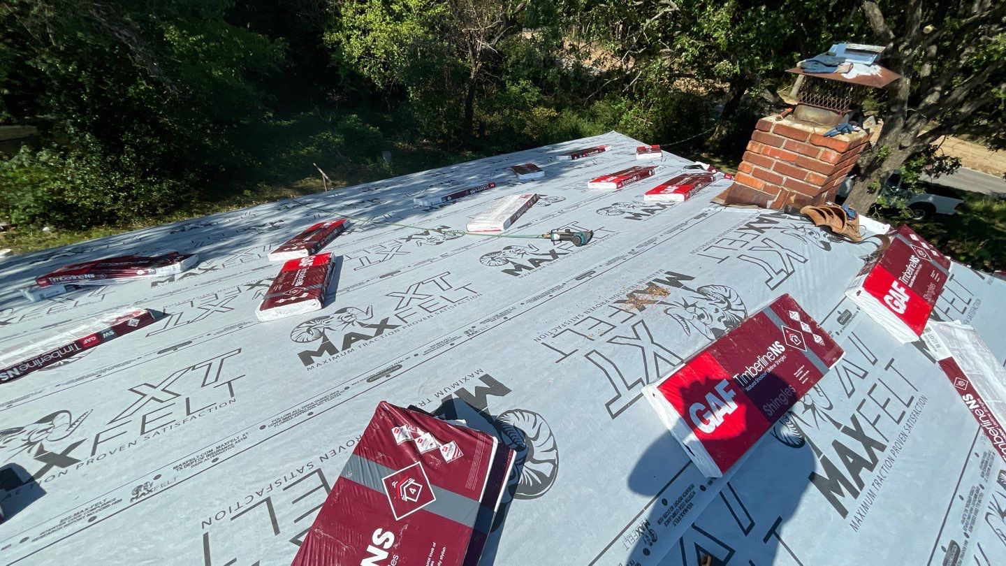 Residential Roofing Installation using GAF Natural Shadow  by A & H Roofing and Contracting