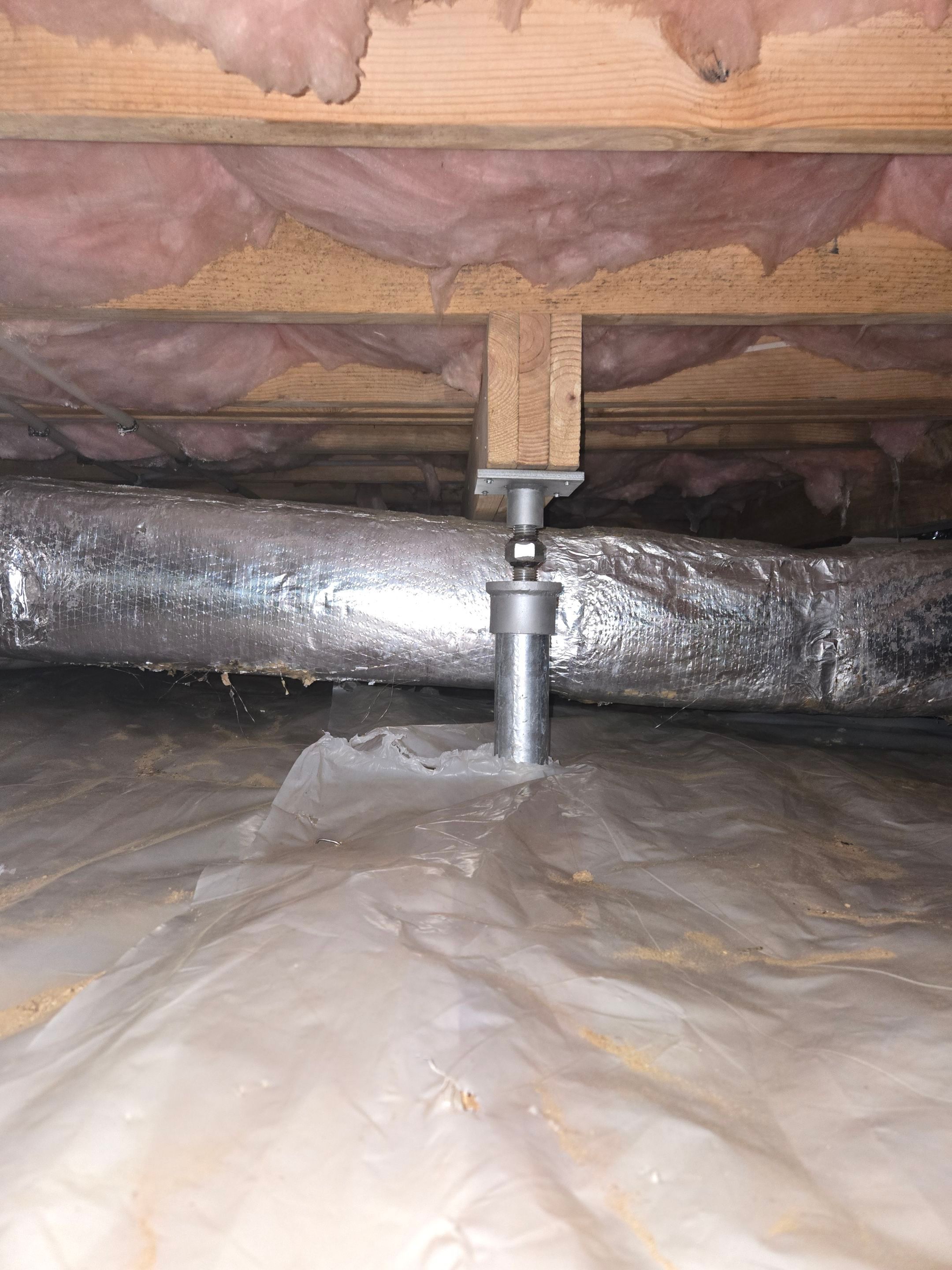 Project in Smithfield by Patriot Crawl Space Repairs