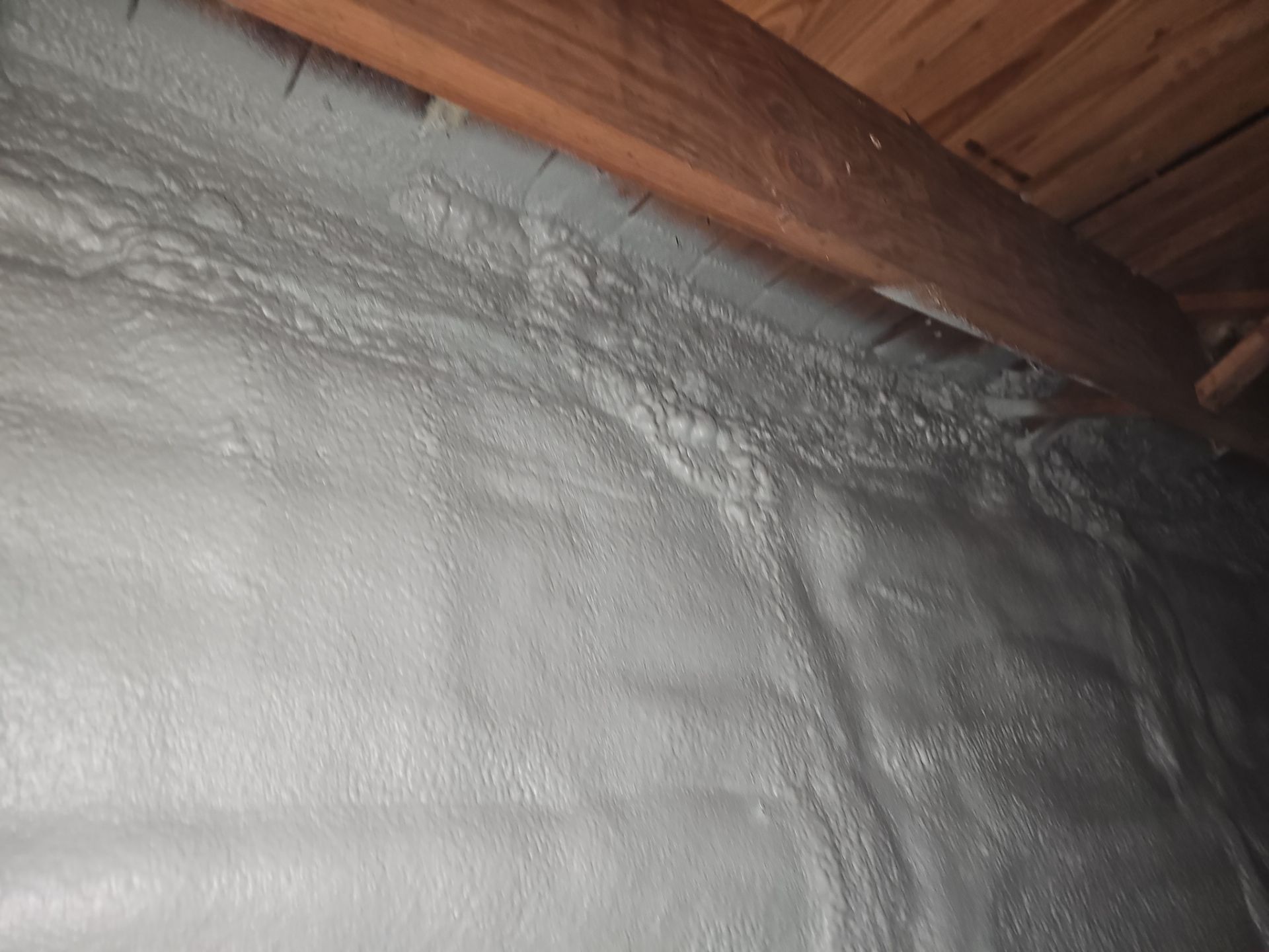 Basement Exterior Walls using Crawl Space Liner by NYS Foam & Energy